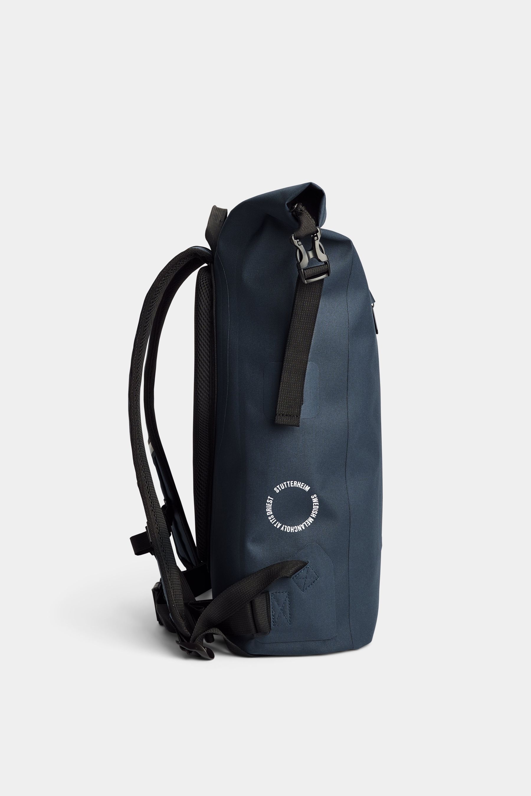 stutterheim rain rolltop 25l backpack navy accessories bags backpacks