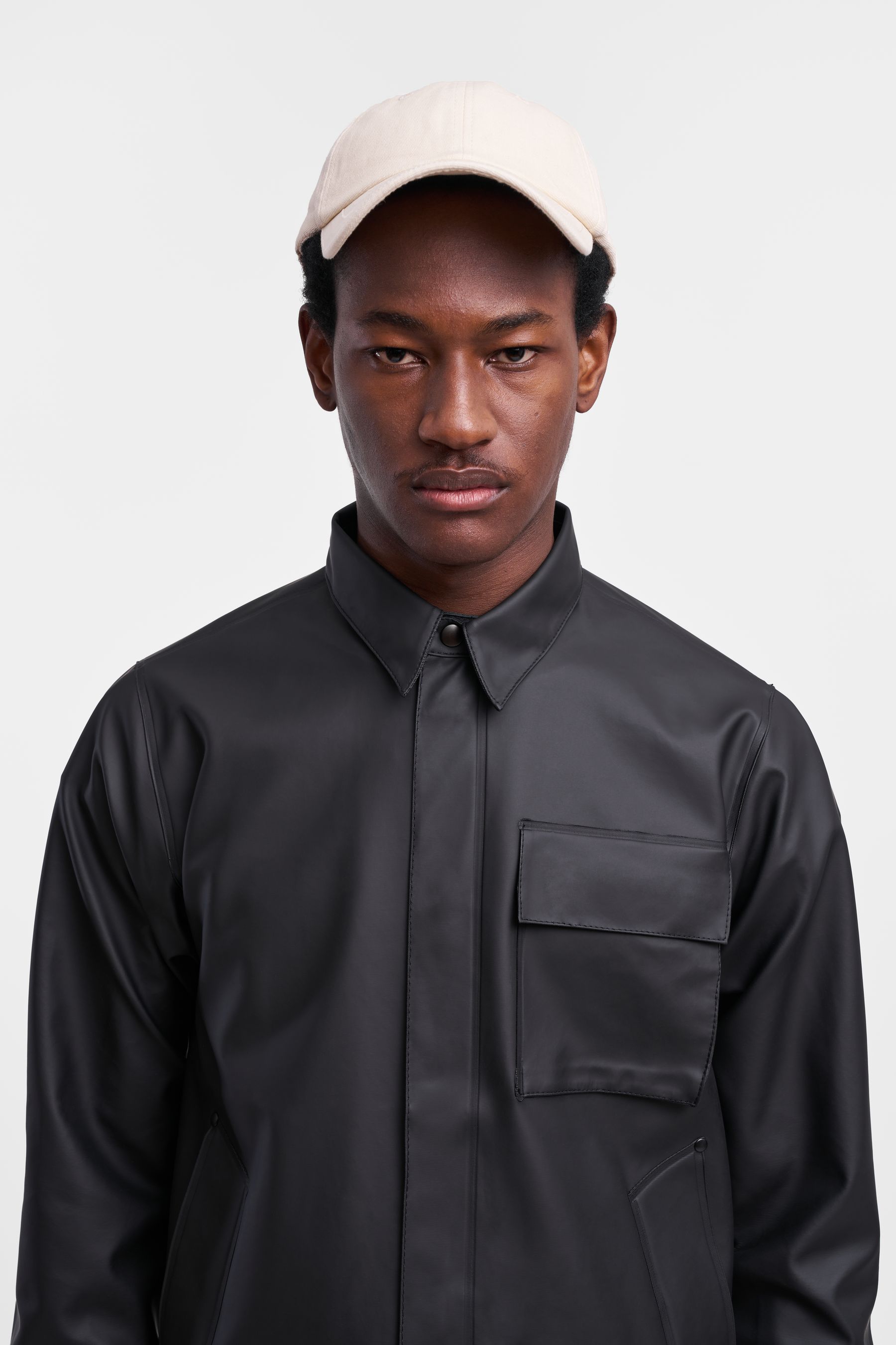 stutterheim ringen overshirt black men jackets overshirts