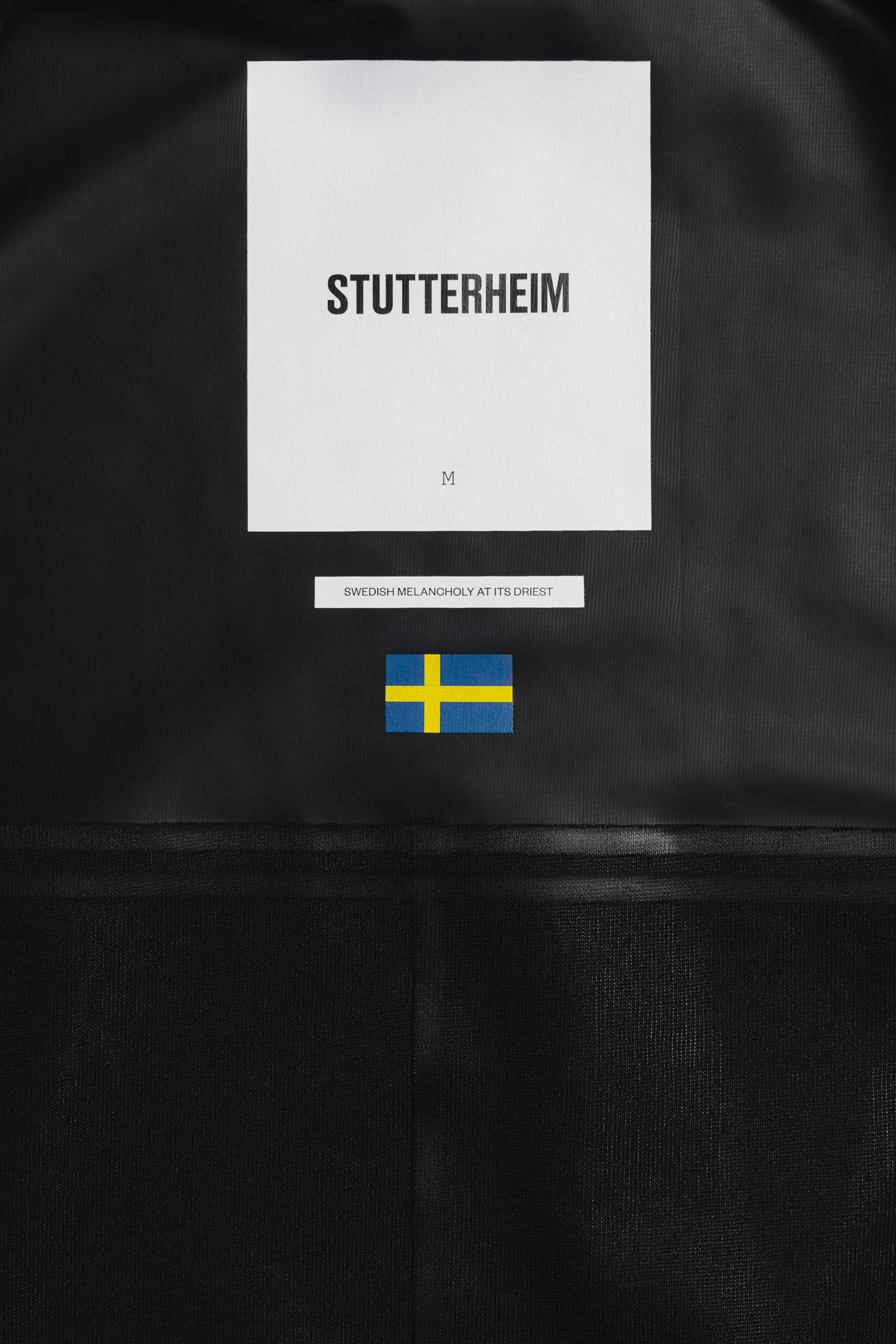 stutterheim ringen overshirt black men jackets overshirts