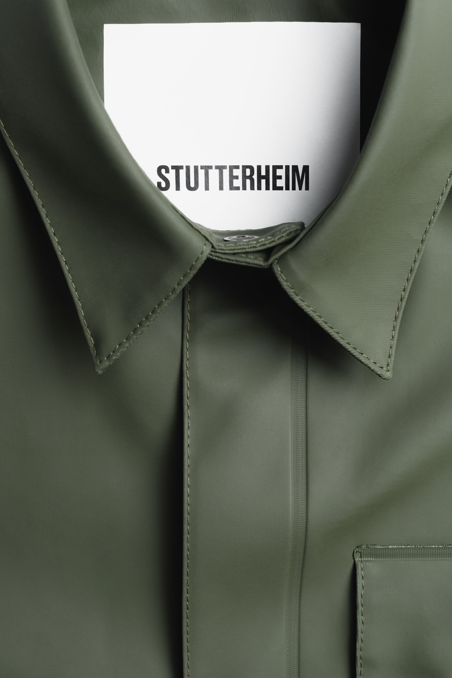 stutterheim ringen overshirt green men jackets overshirts