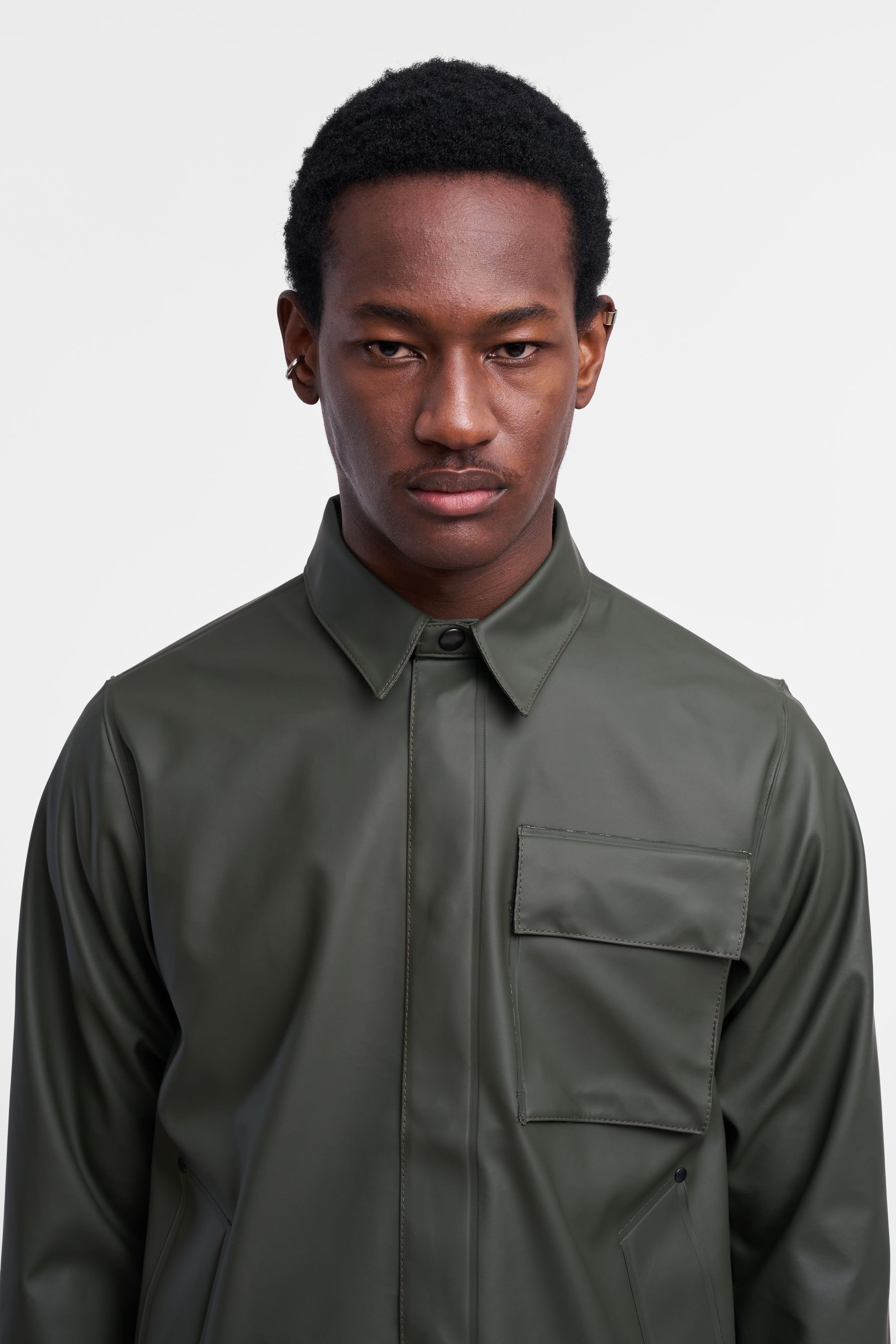 stutterheim ringen overshirt green men jackets overshirts