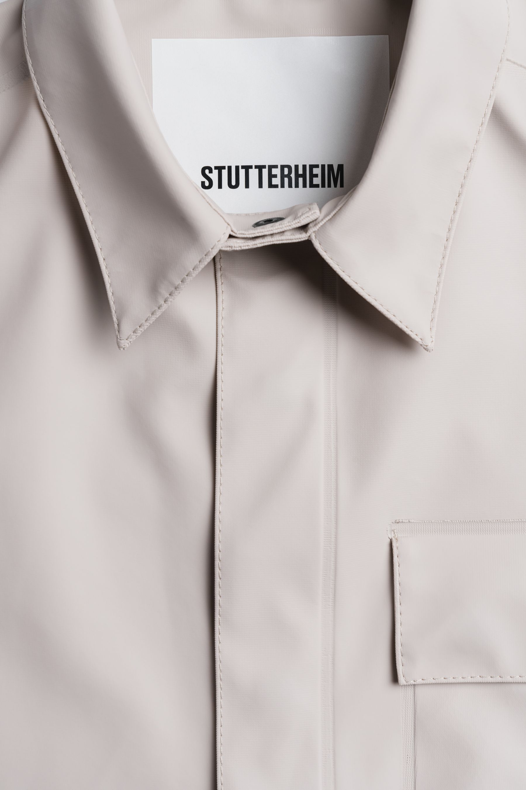 stutterheim ringen overshirt light sand men jackets overshirts