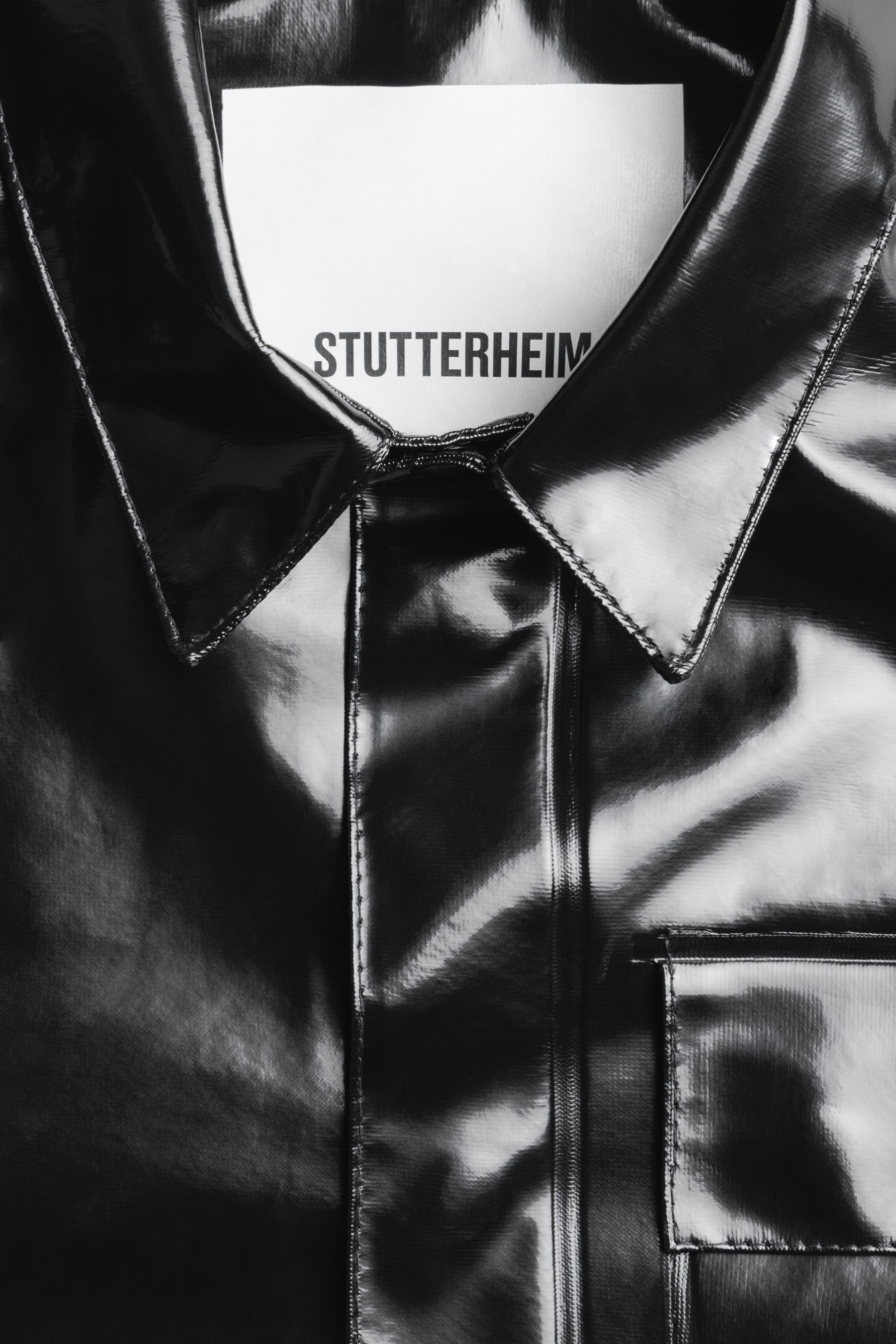 stutterheim ringen opal overshirt black men jackets overshirts