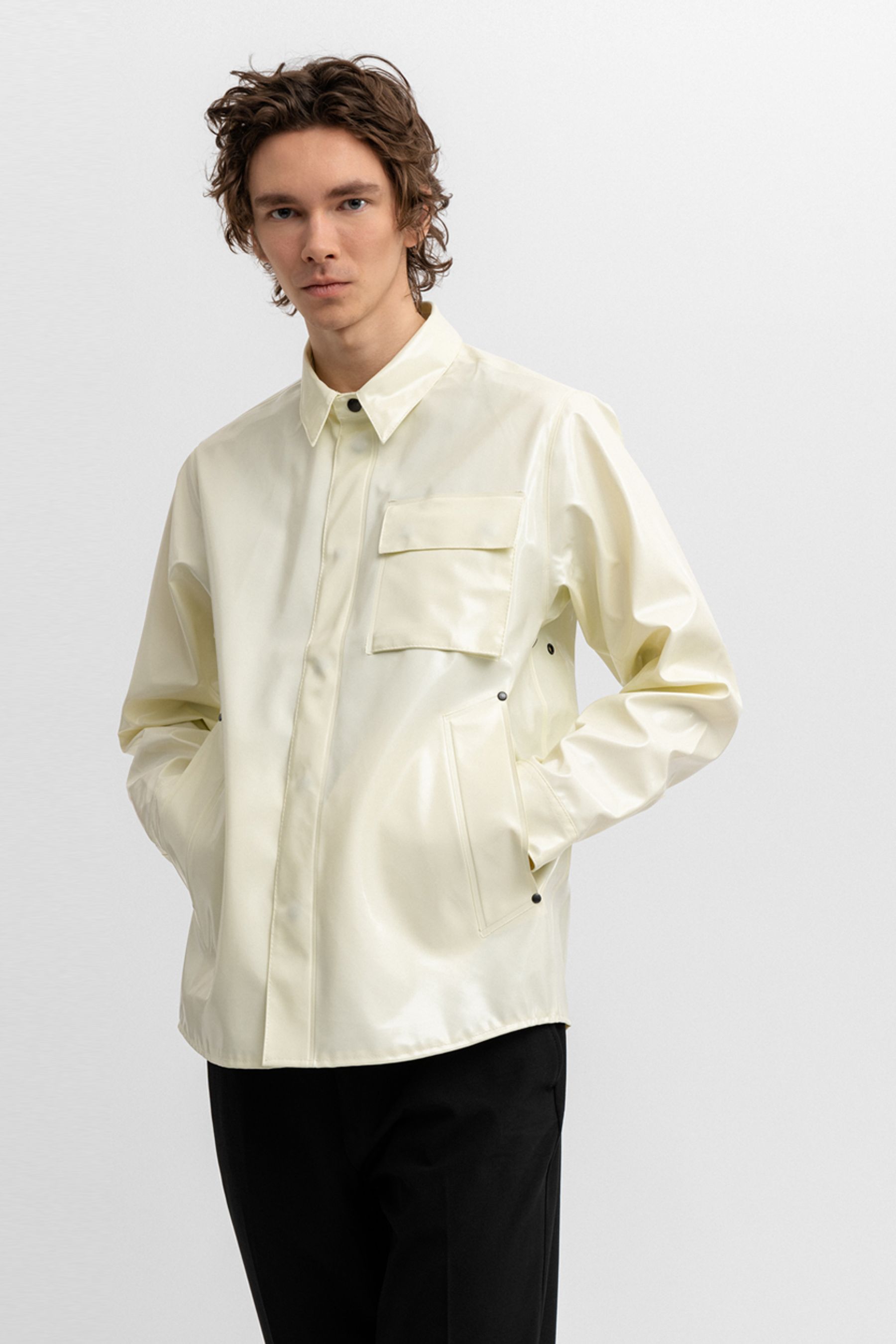 stutterheim ringen opal coconut men jackets overshirts