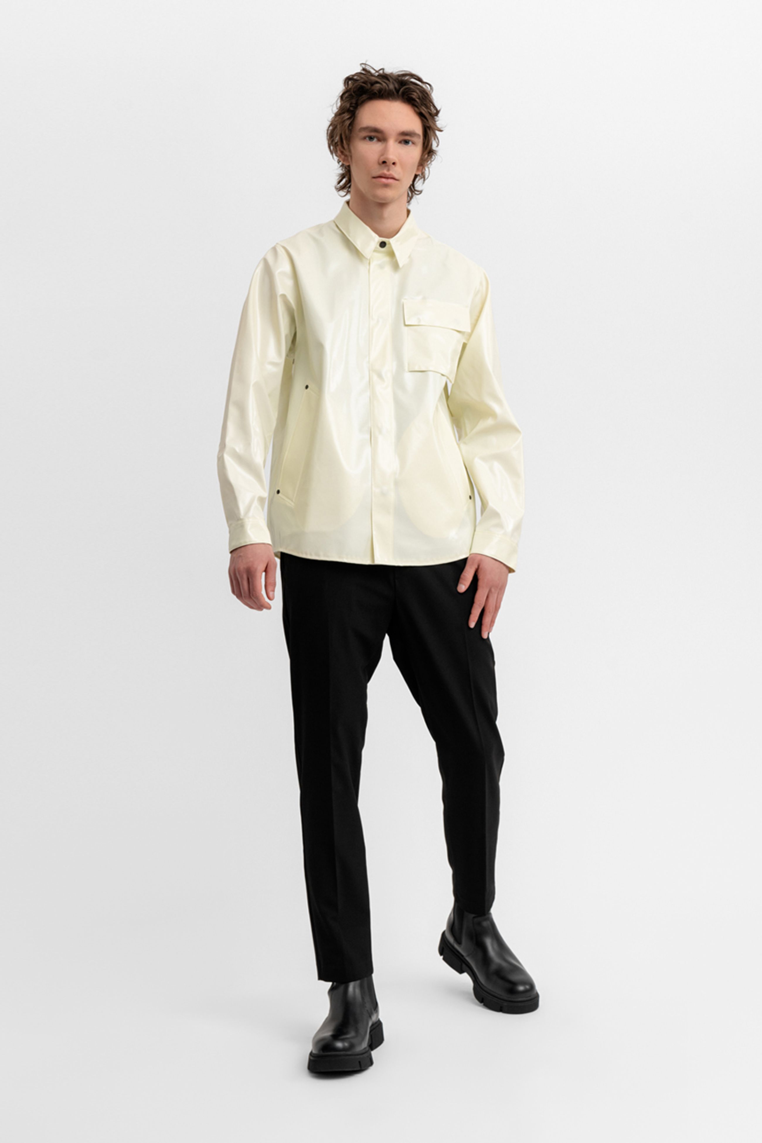 stutterheim ringen opal coconut men jackets overshirts
