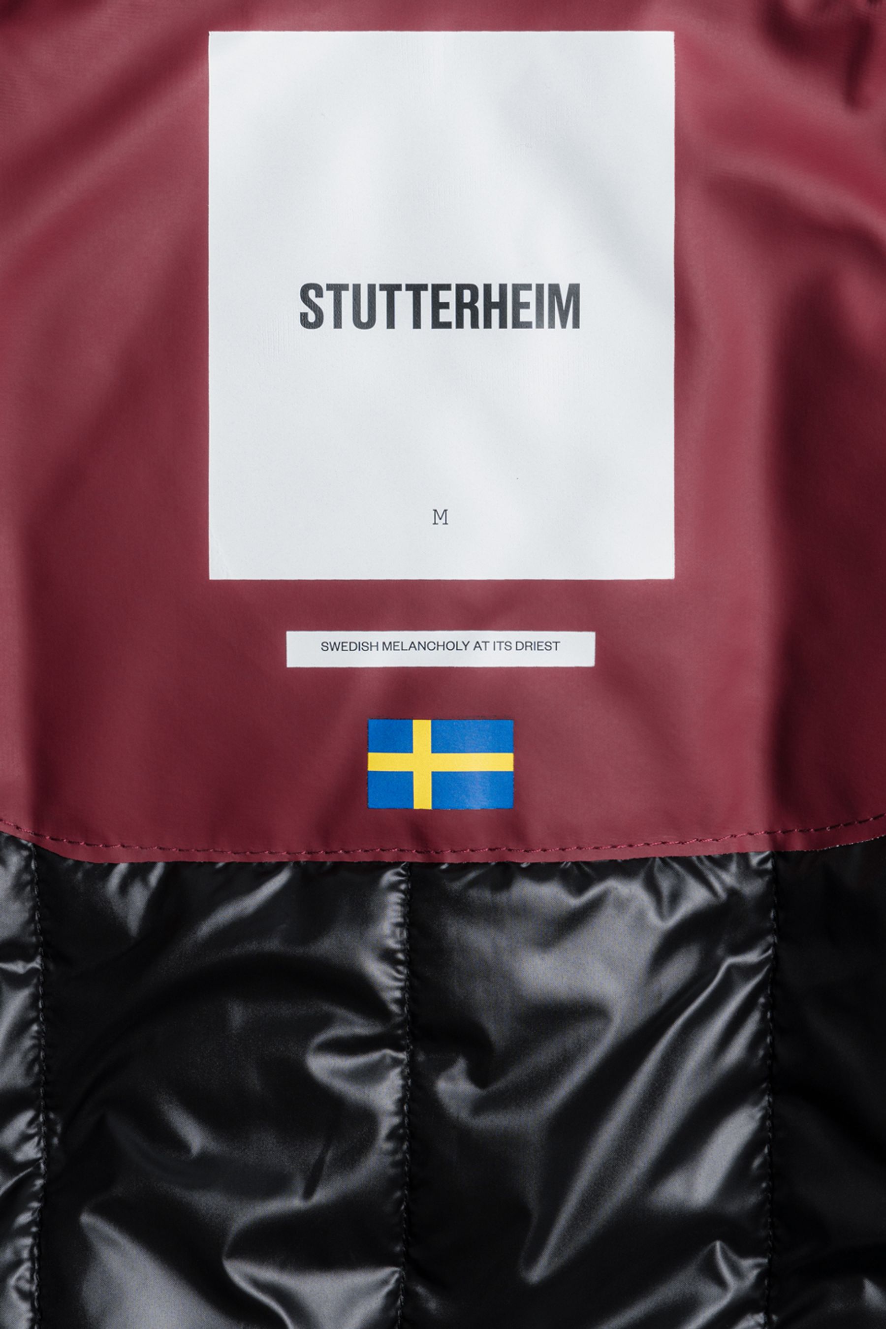 stutterheim ringen winter jacket burgundy men jackets winter-coats