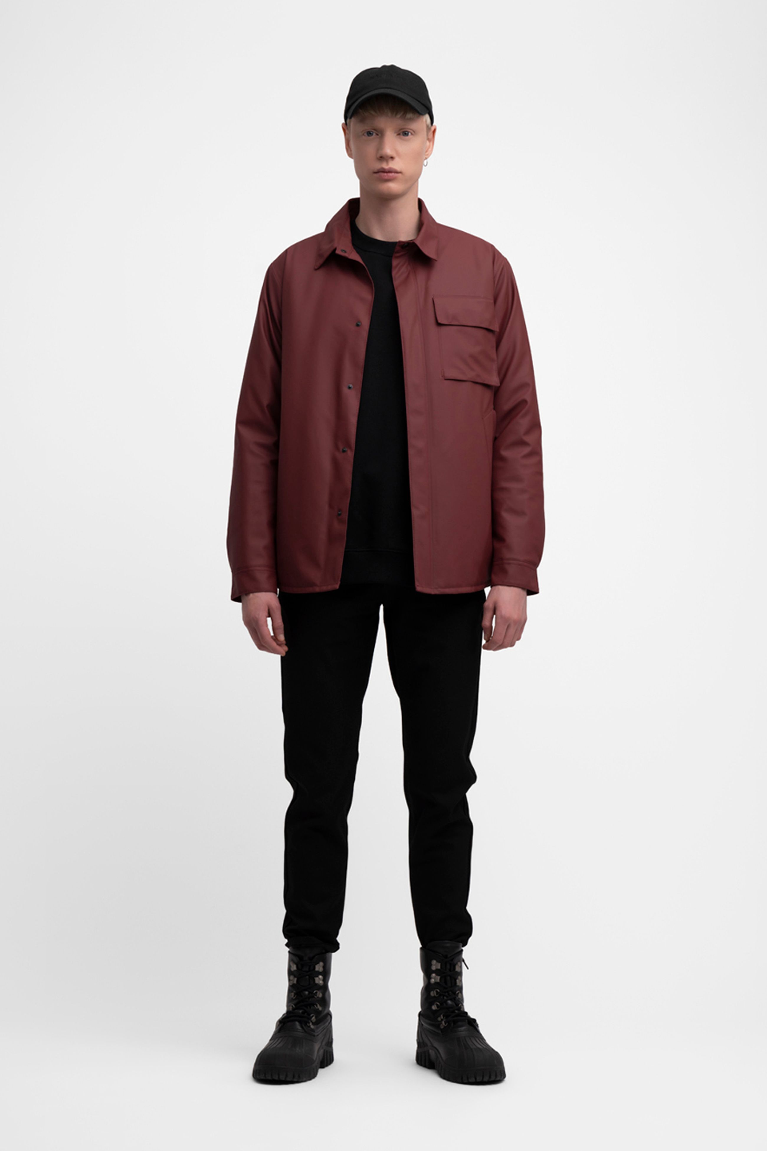 stutterheim ringen winter jacket burgundy men jackets winter-coats