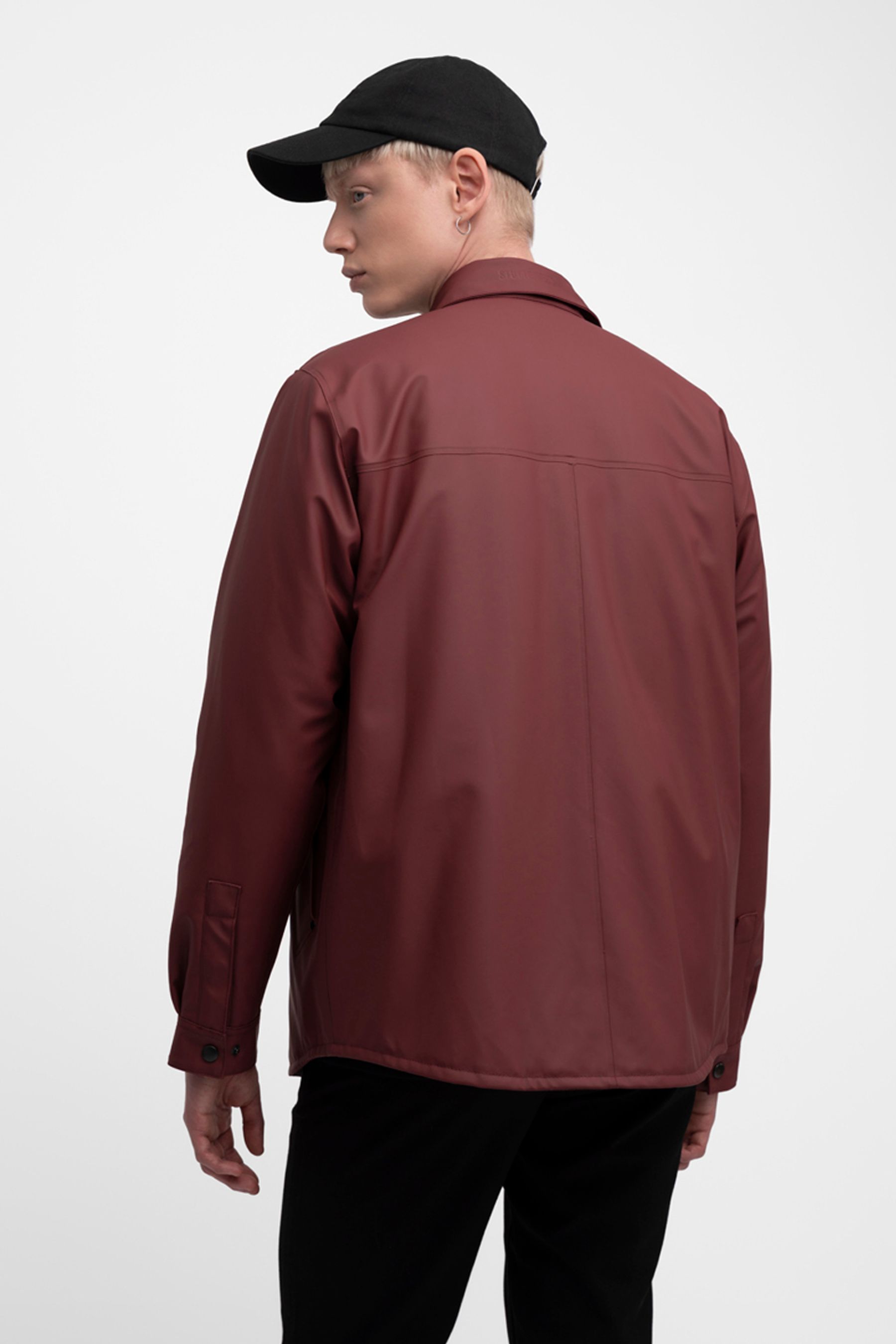 stutterheim ringen winter jacket burgundy men jackets winter-jackets