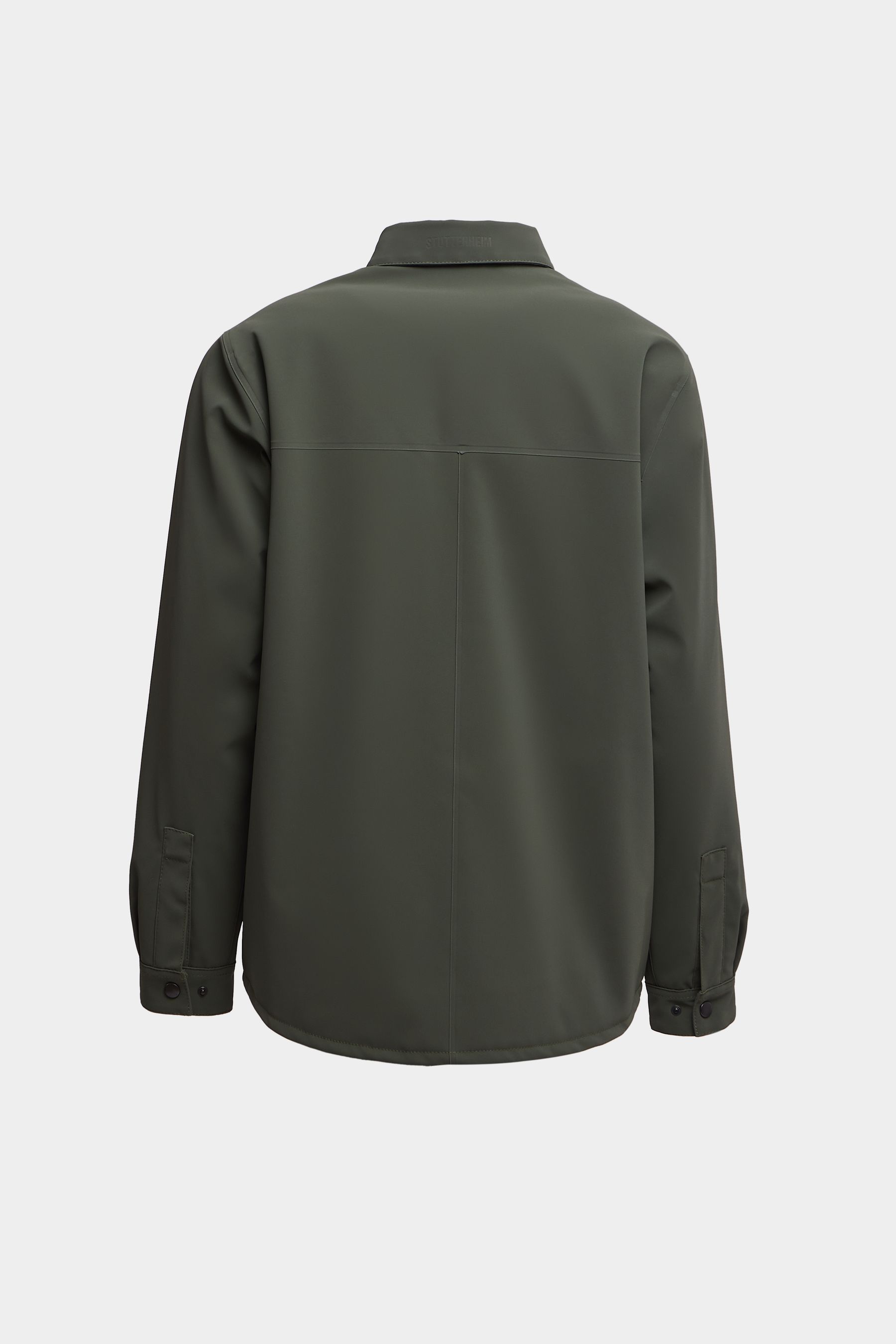 stutterheim ringen matte winter overshirt dark green men jackets overshirts