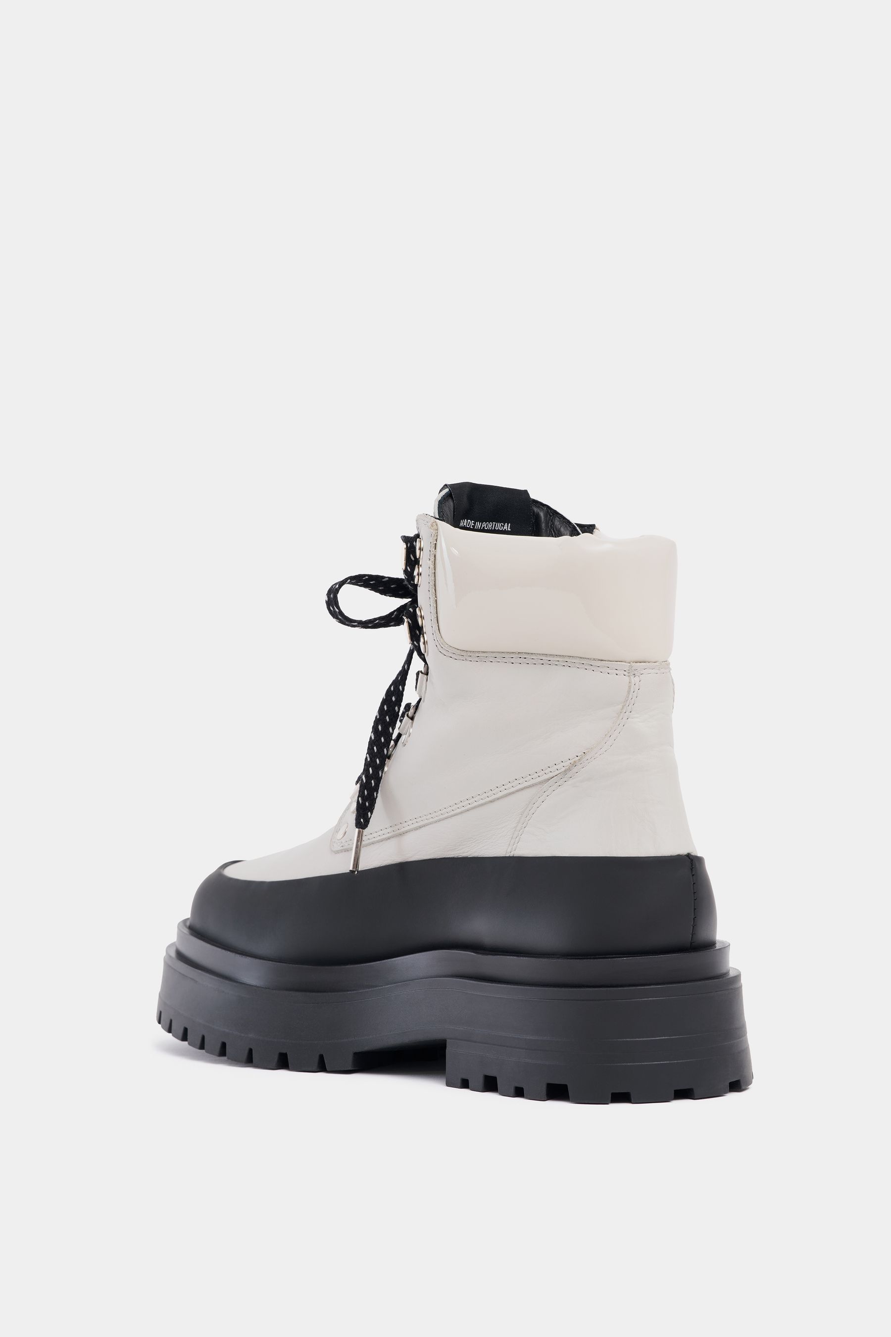 stutterheim road walker leather ivory footwear lace-up-boots