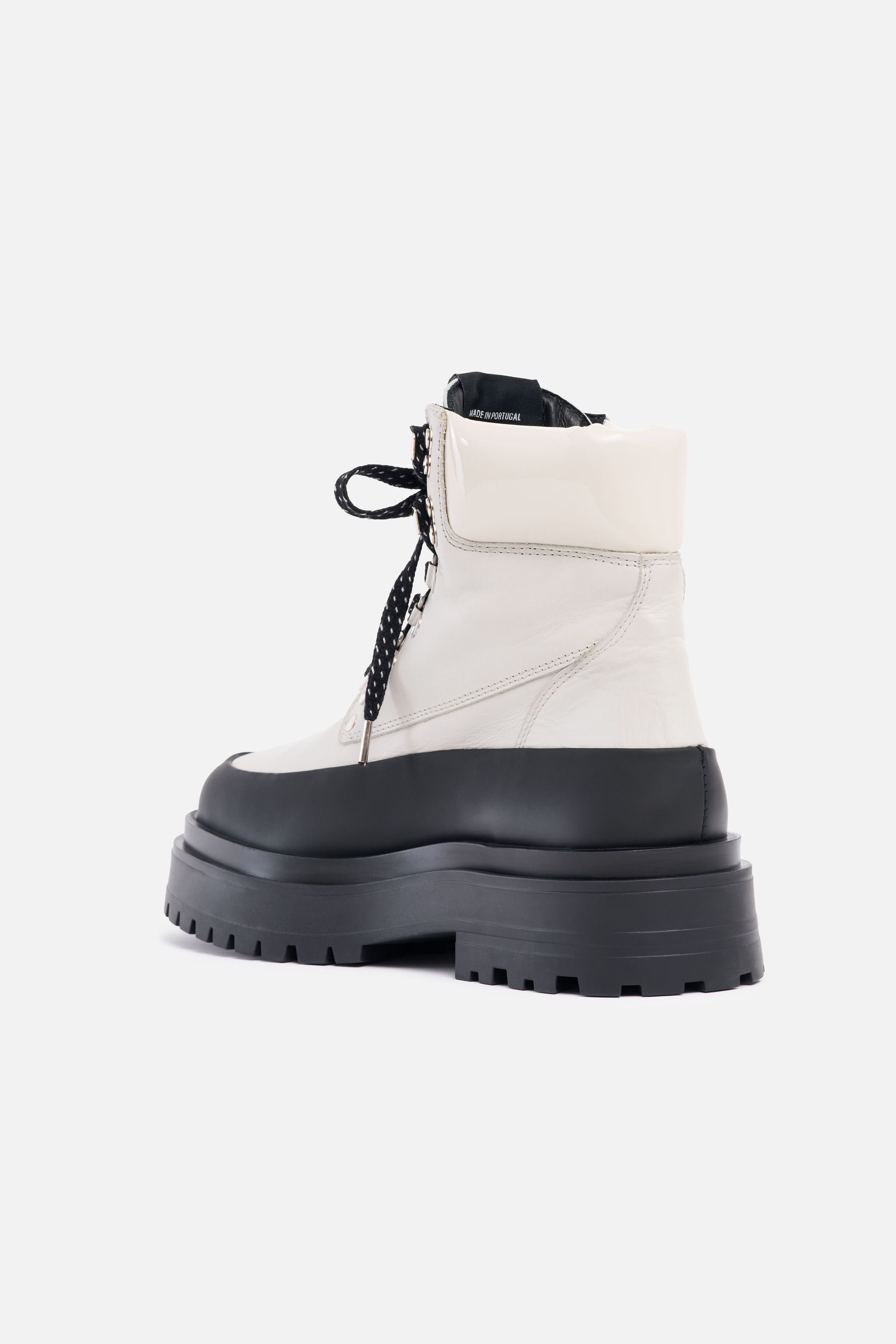 stutterheim road walker leather ivory footwear lace-up-boots