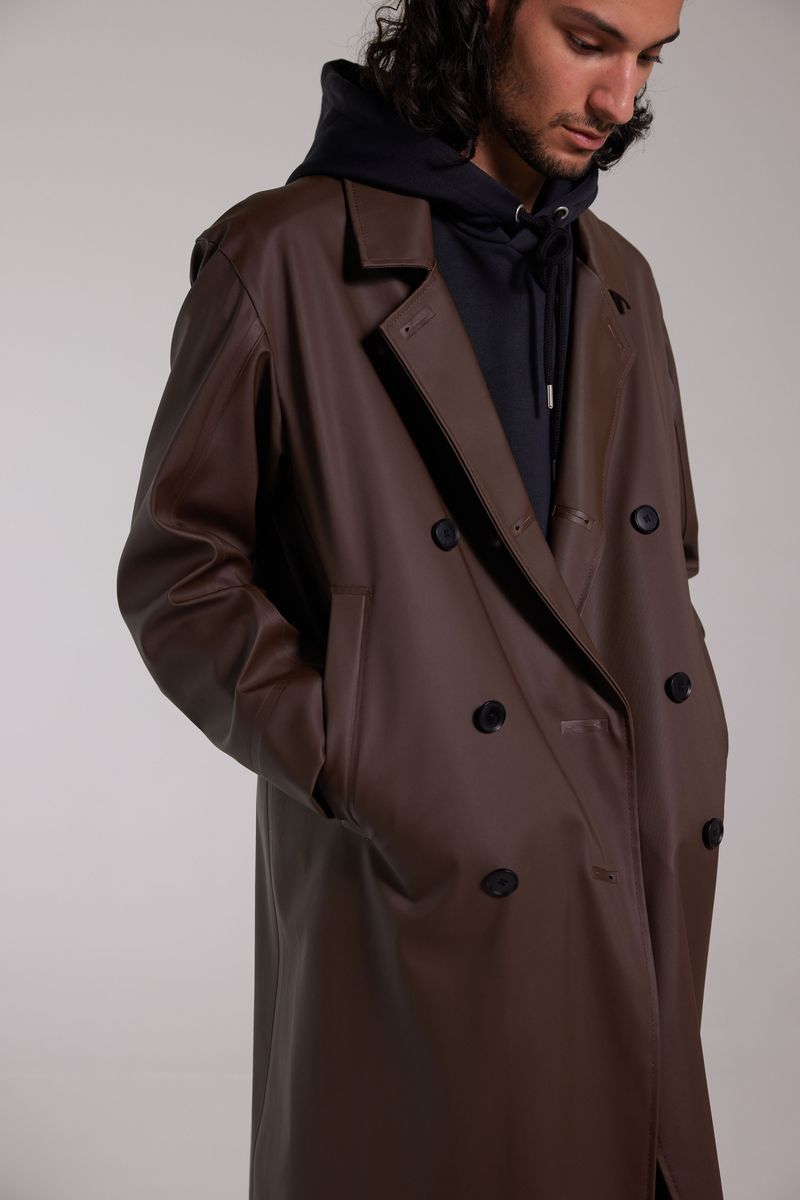 Stutterheim Rosenbad Long Double Breasted Overcoat