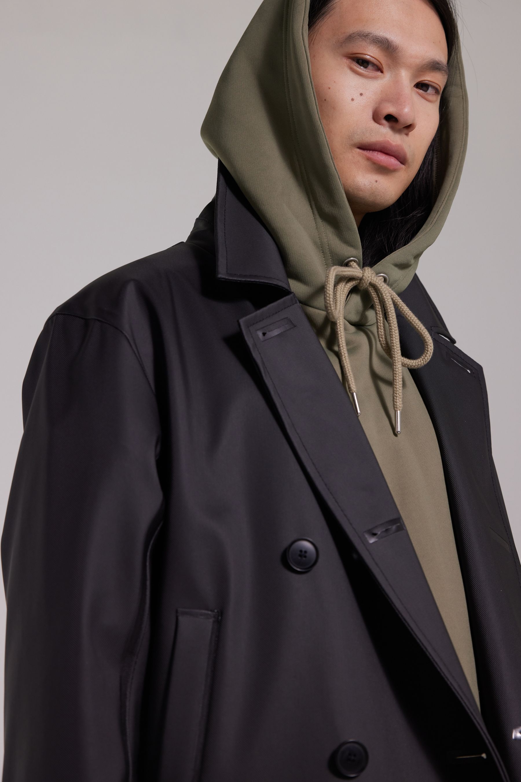 stutterheim rosenbad long double breasted overcoat black men jackets raincoats