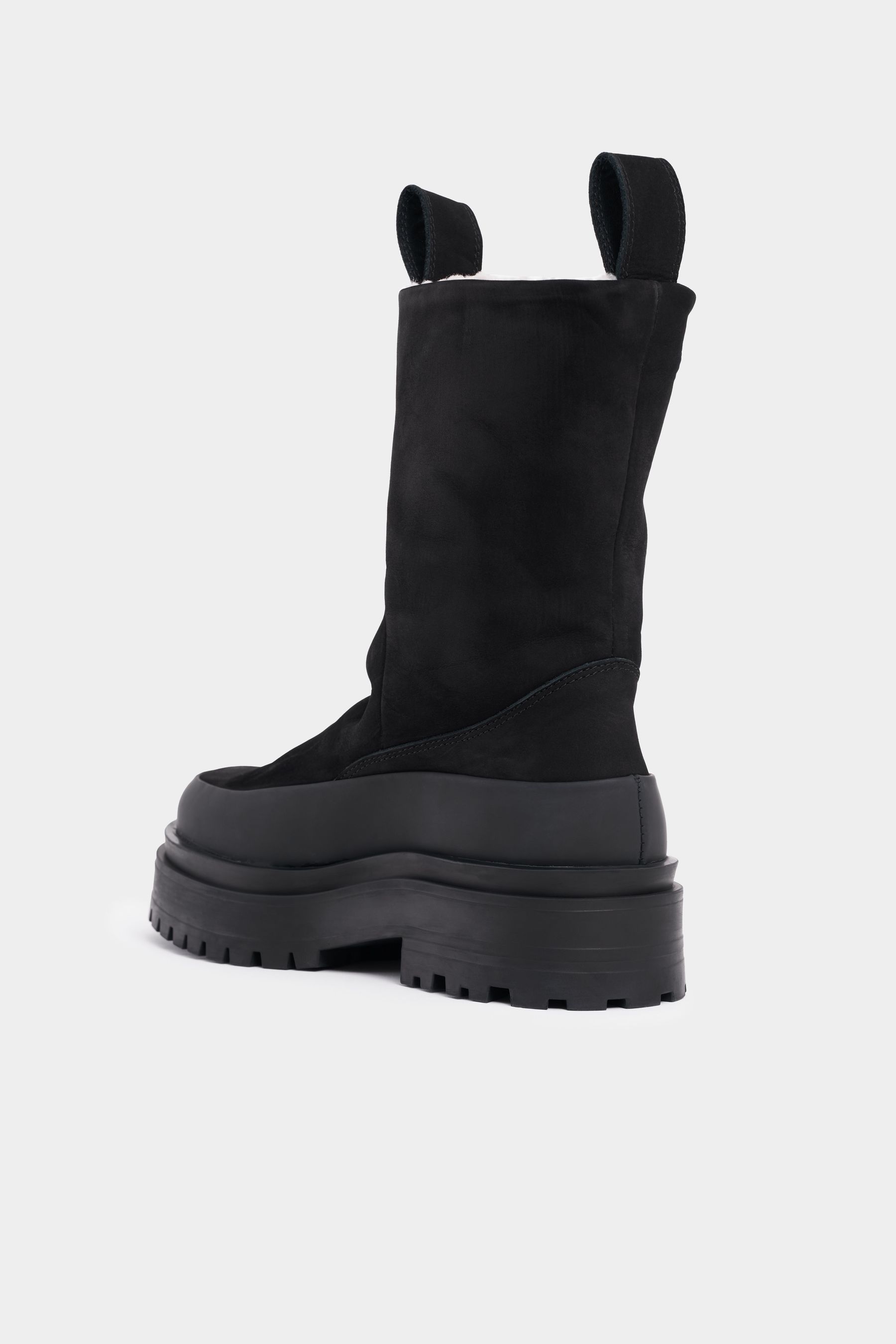 stutterheim rough walker nubuck black footwear winter-boots