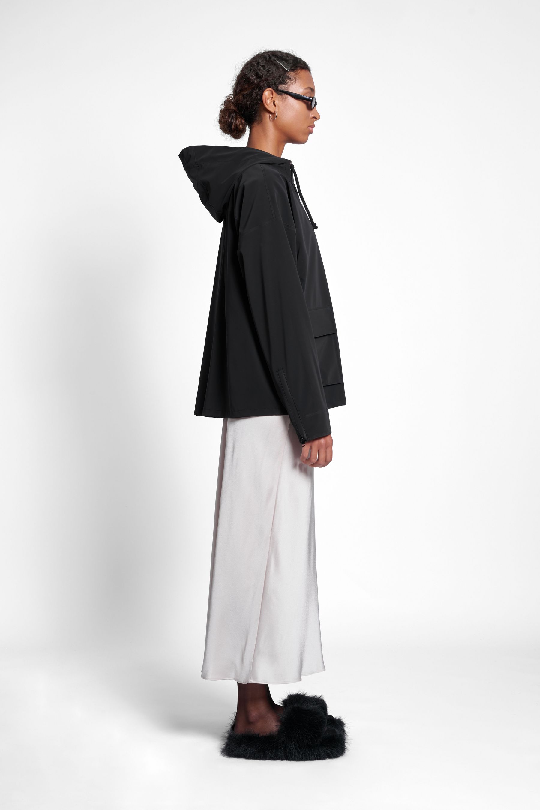 stutterheim sandviken matte zip black women jackets