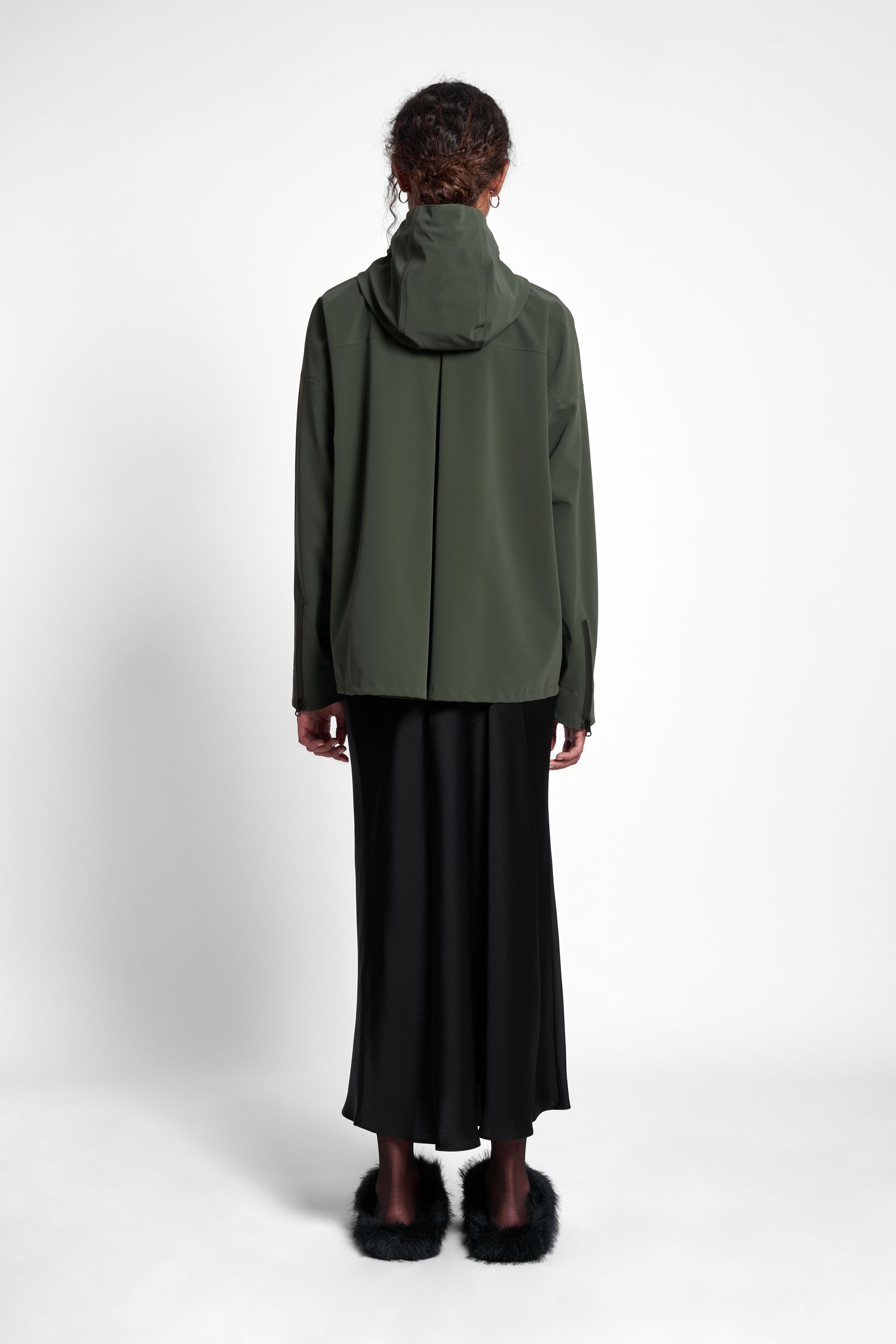 stutterheim sandviken matte zip green women jackets