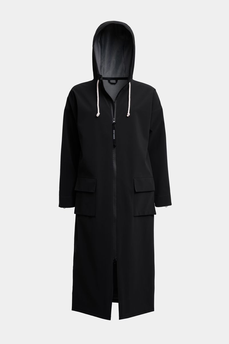Stutterheim Sandviken Long Zip Matte Raincoat