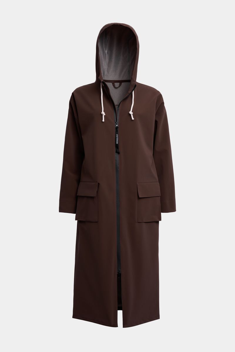 Stutterheim Sandviken Long Zip Matte Raincoat