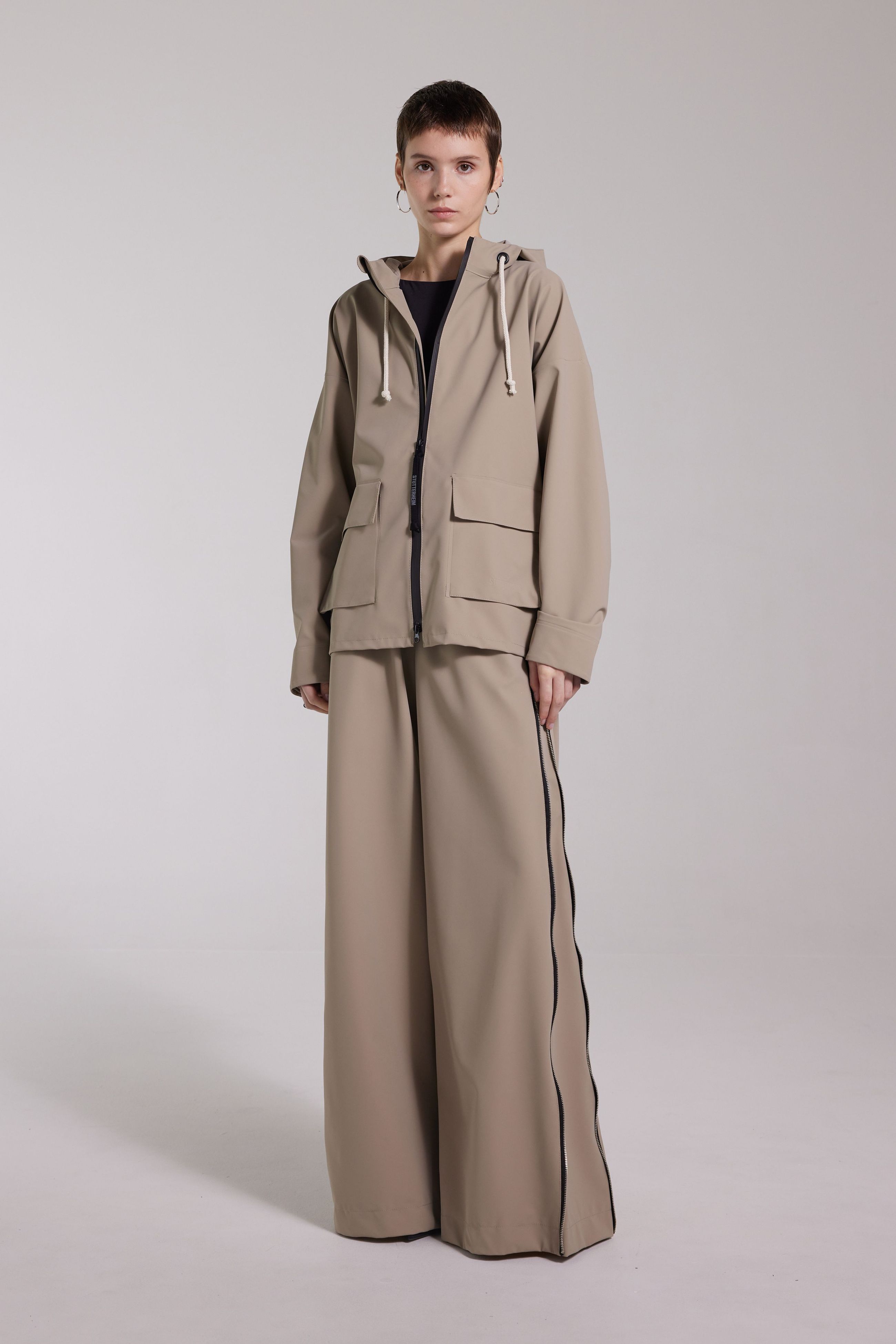 stutterheim sandviken matte zip raincoat potato women jackets raincoats
