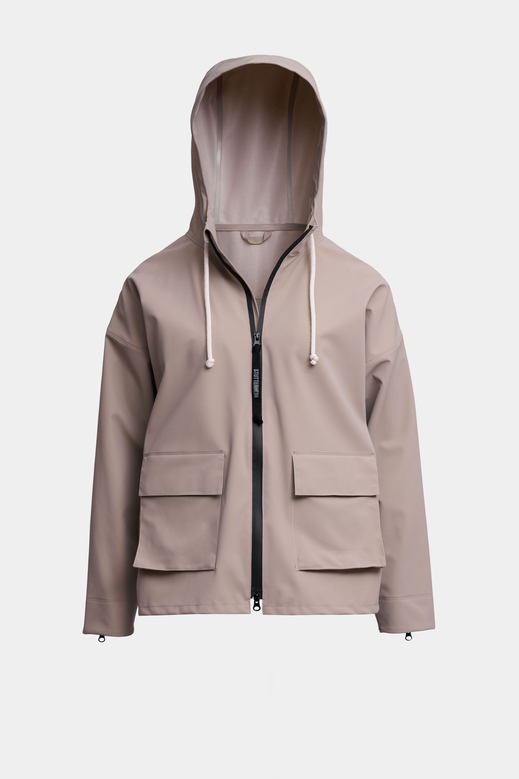 stutterheim sandviken matte zip raincoat potato women jackets raincoats
