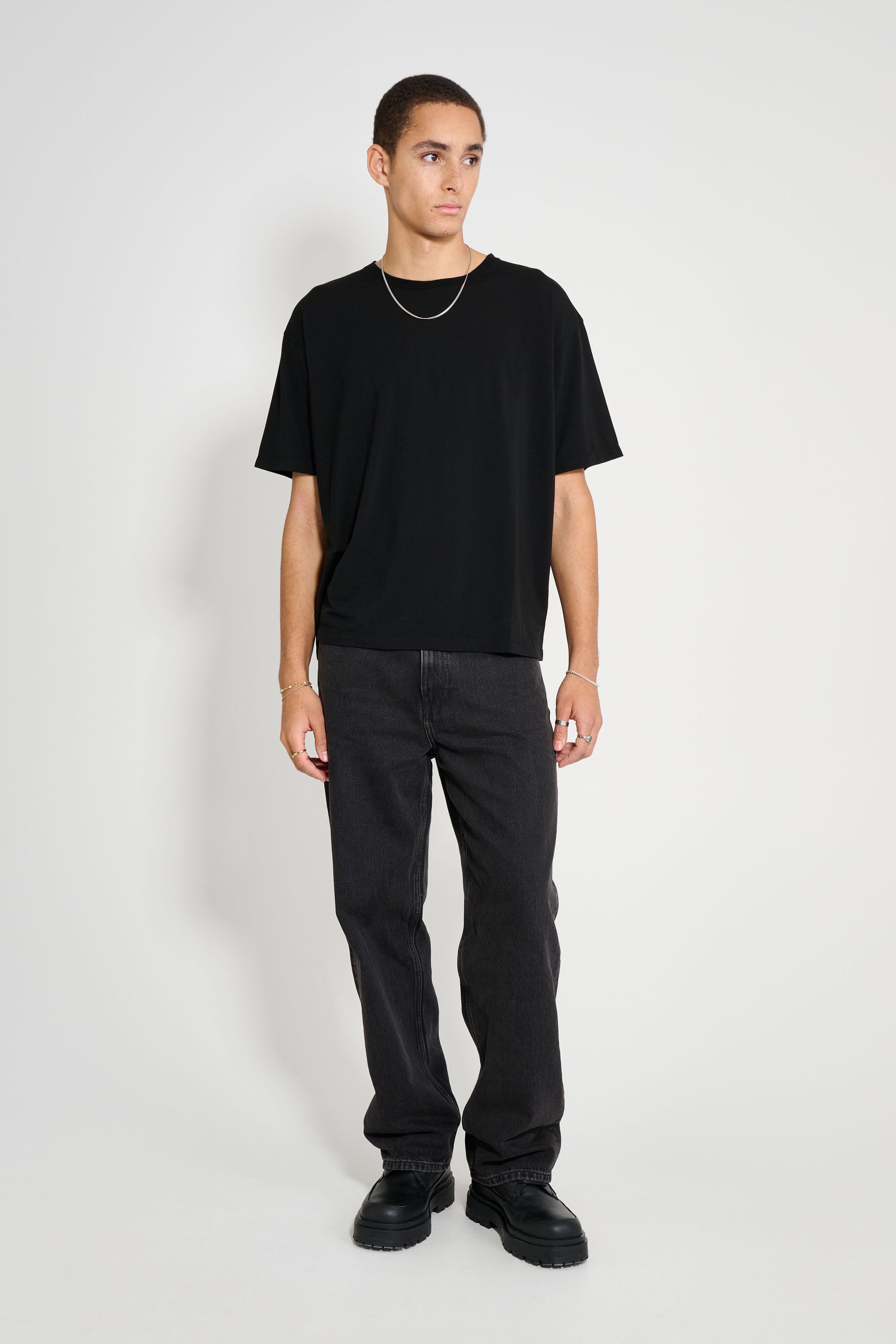 stutterheim siberia tee black men knitwear