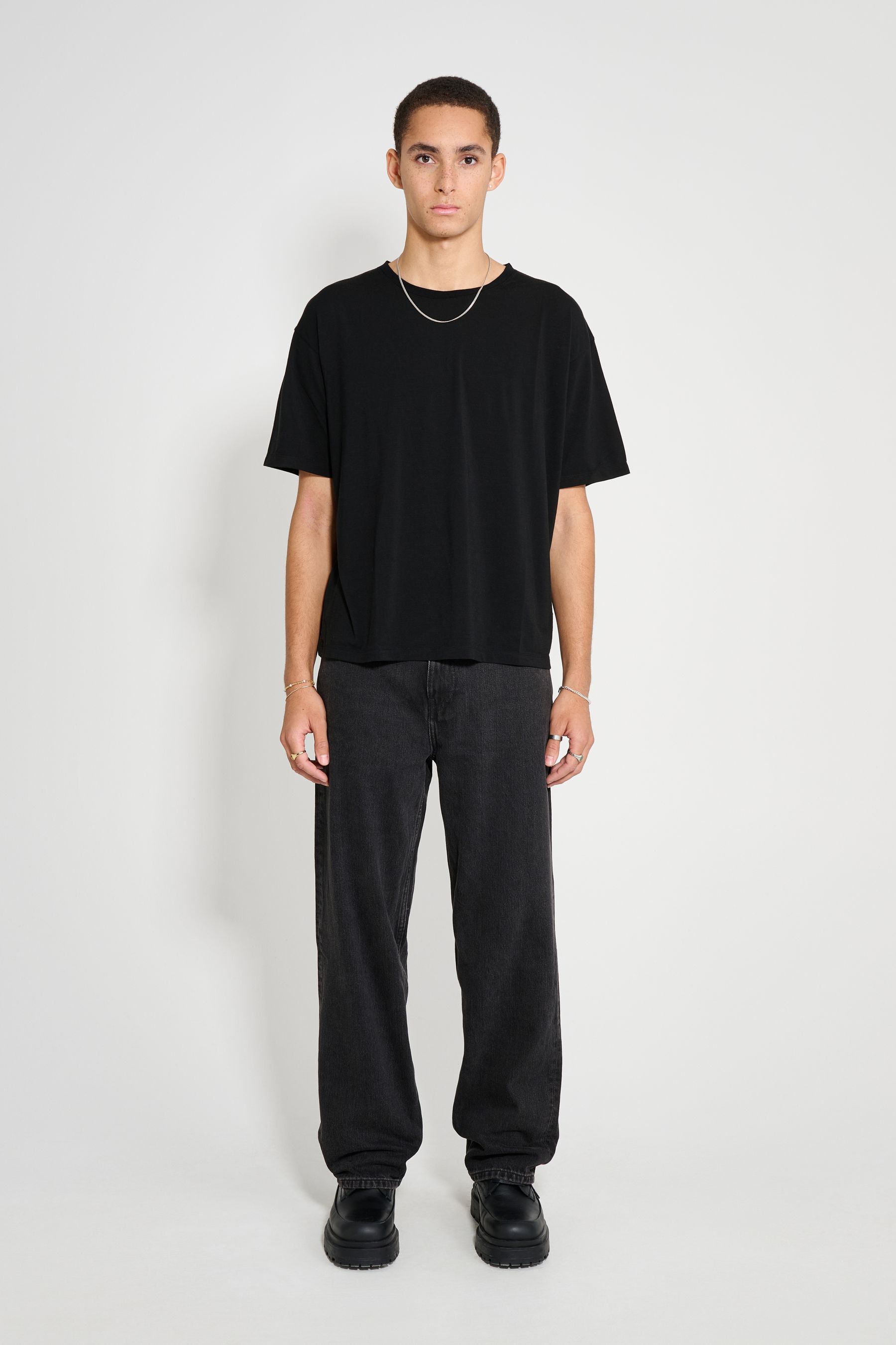 stutterheim siberia tee black men knitwear