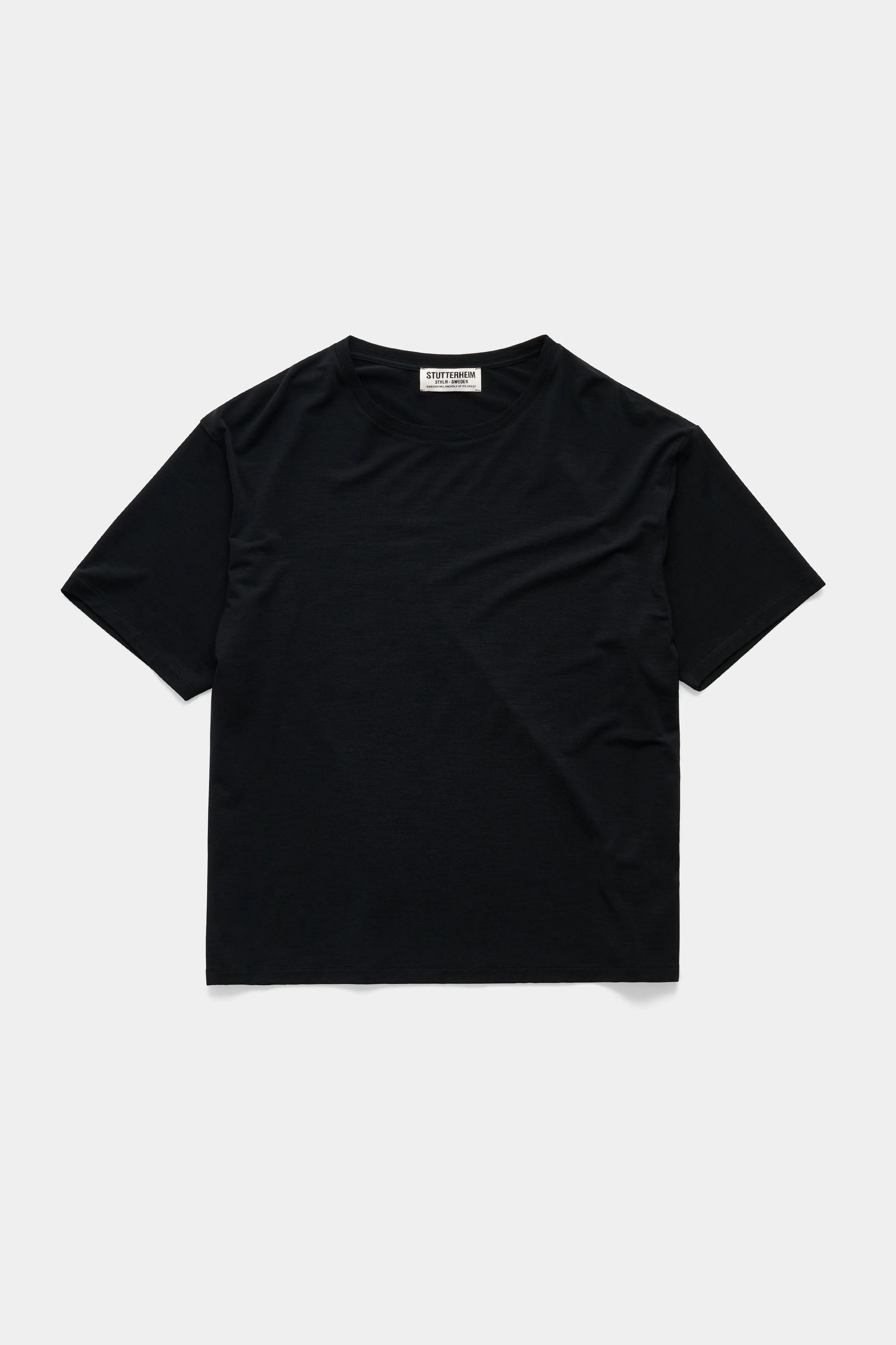 stutterheim siberia tee black men knitwear