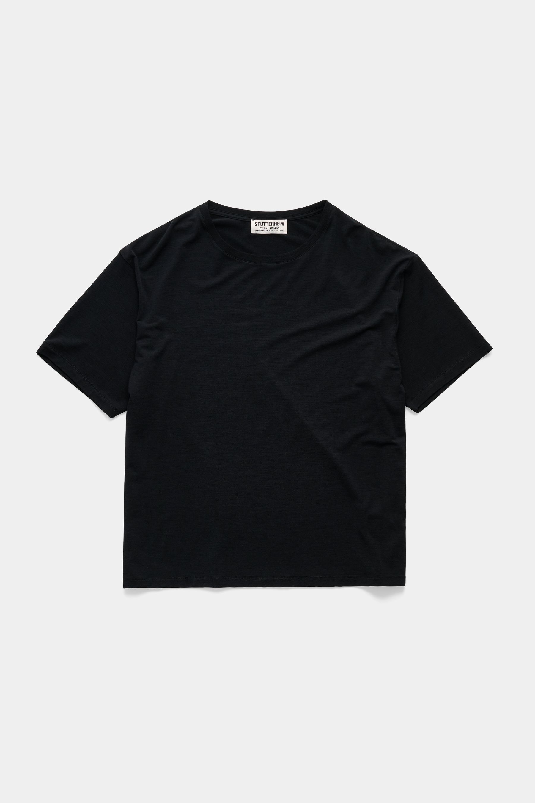 stutterheim siberia tee black men knitwear