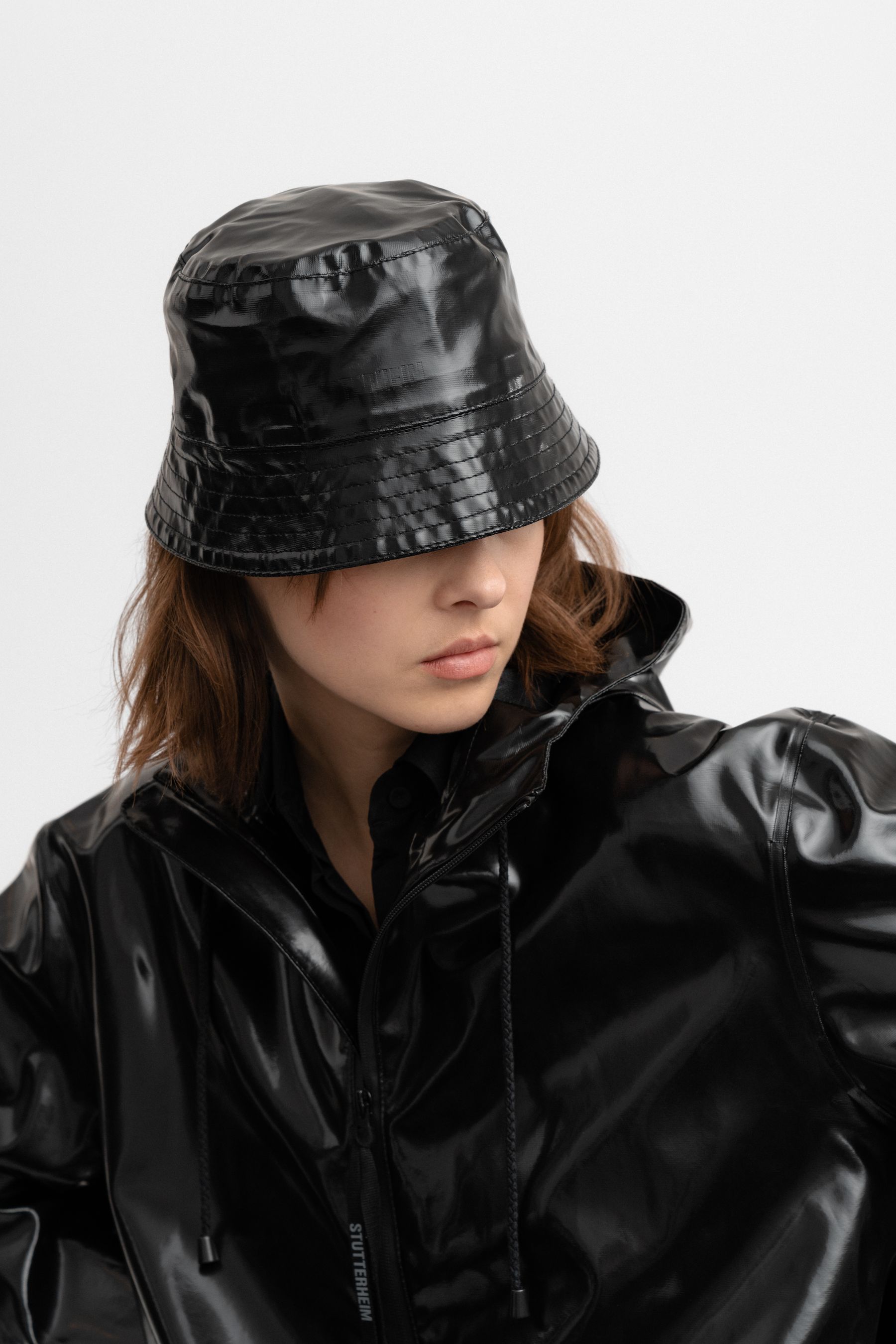 stutterheim skärholmen opal bucket hat black accessories hats-and-scarves bucket-hats