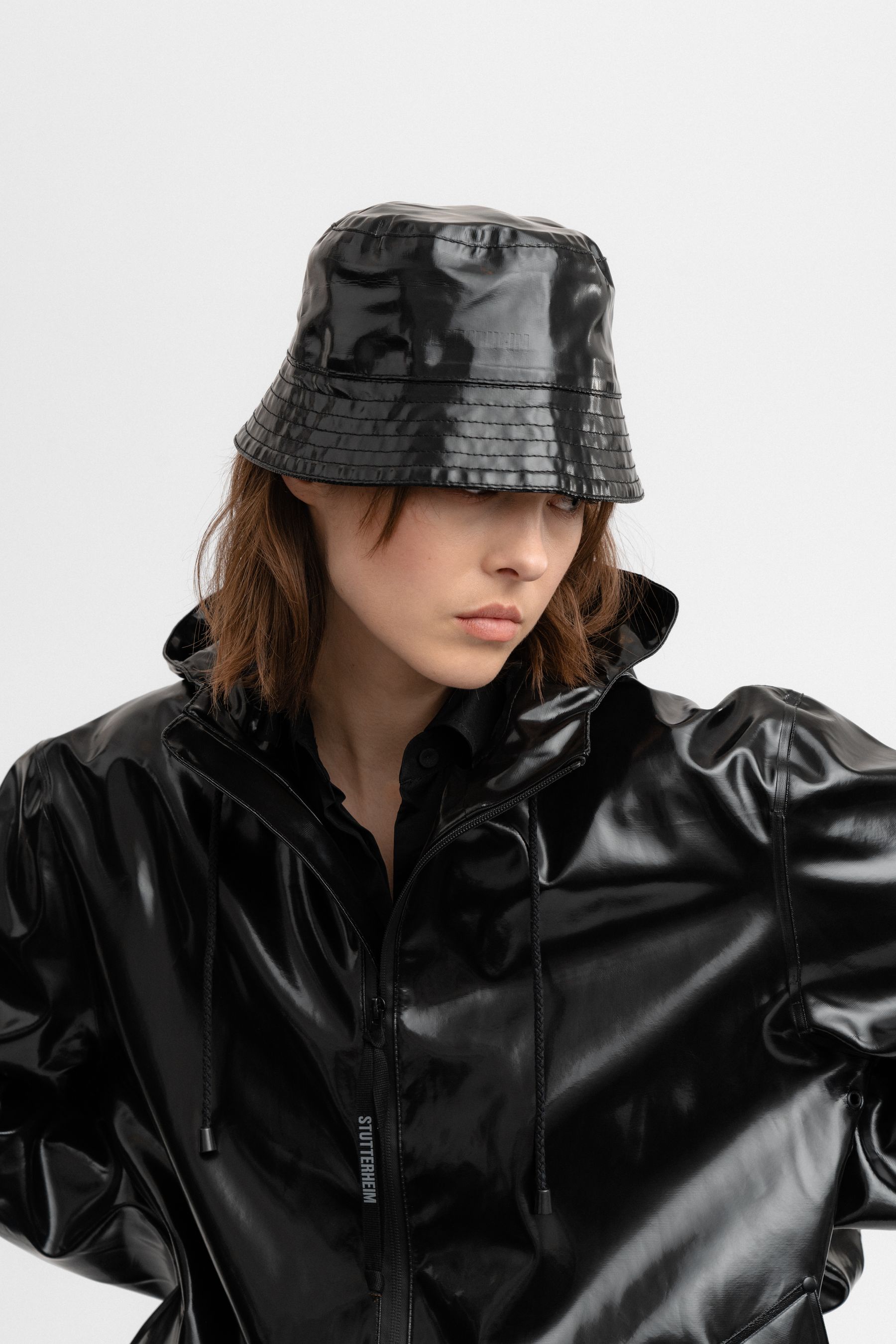 stutterheim skärholmen opal bucket hat black accessories hats-and-scarves bucket-hats