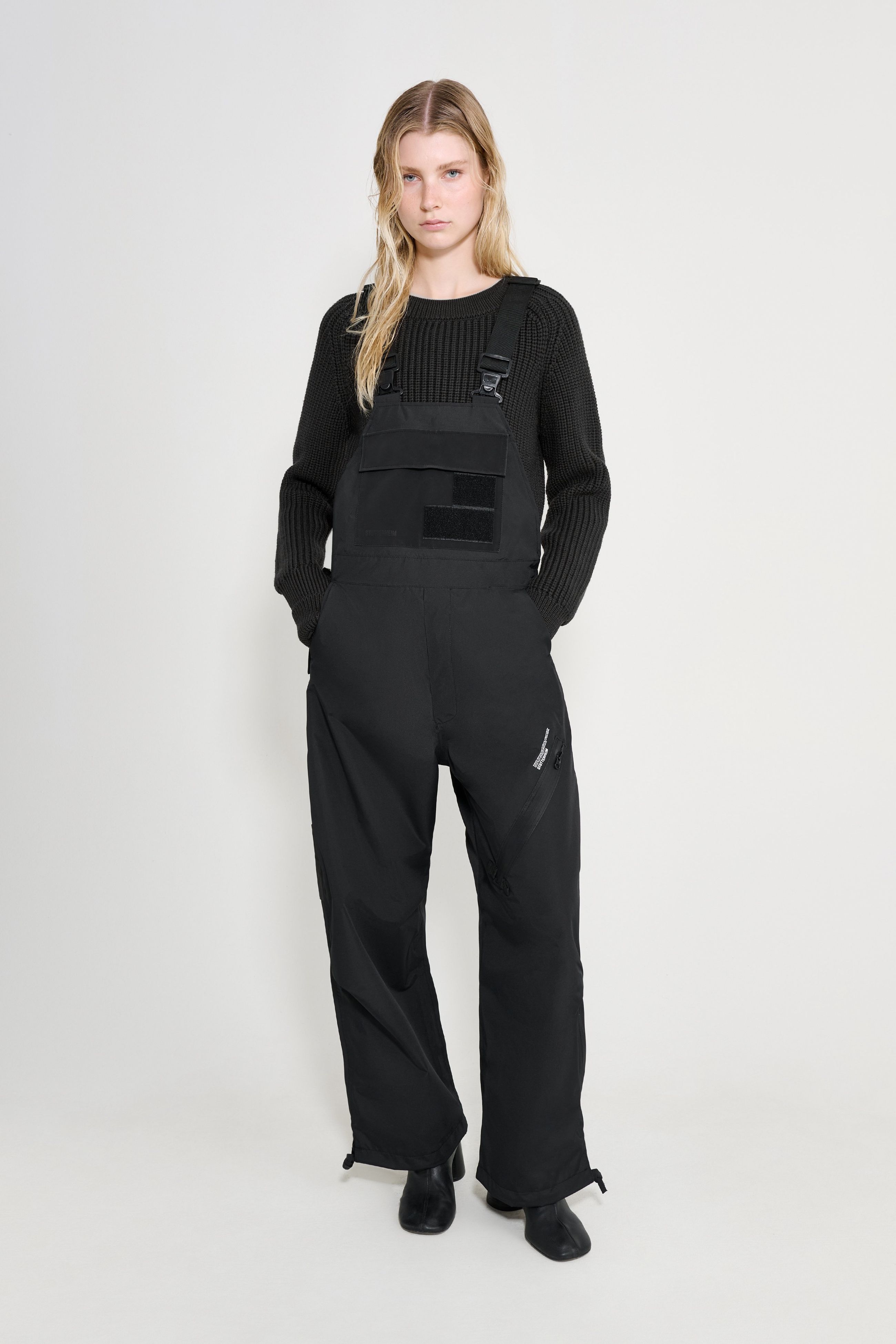 Space Bib Trousers Black