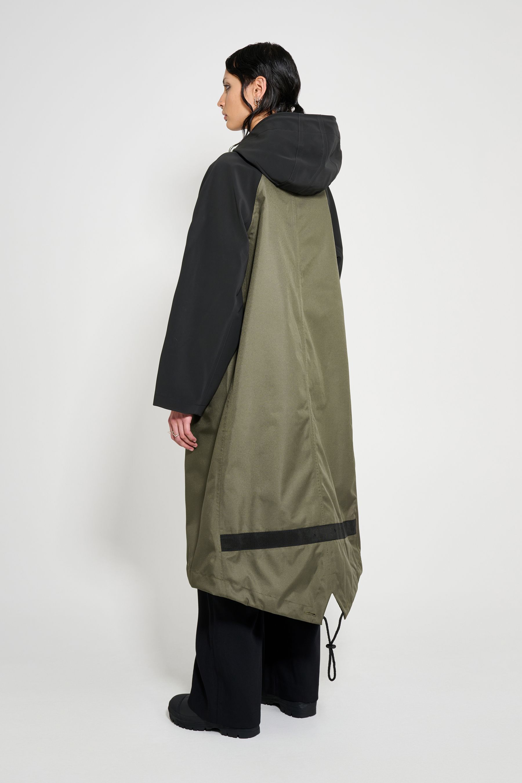 stutterheim stadshagen parka green/black women jackets long-raincoats
