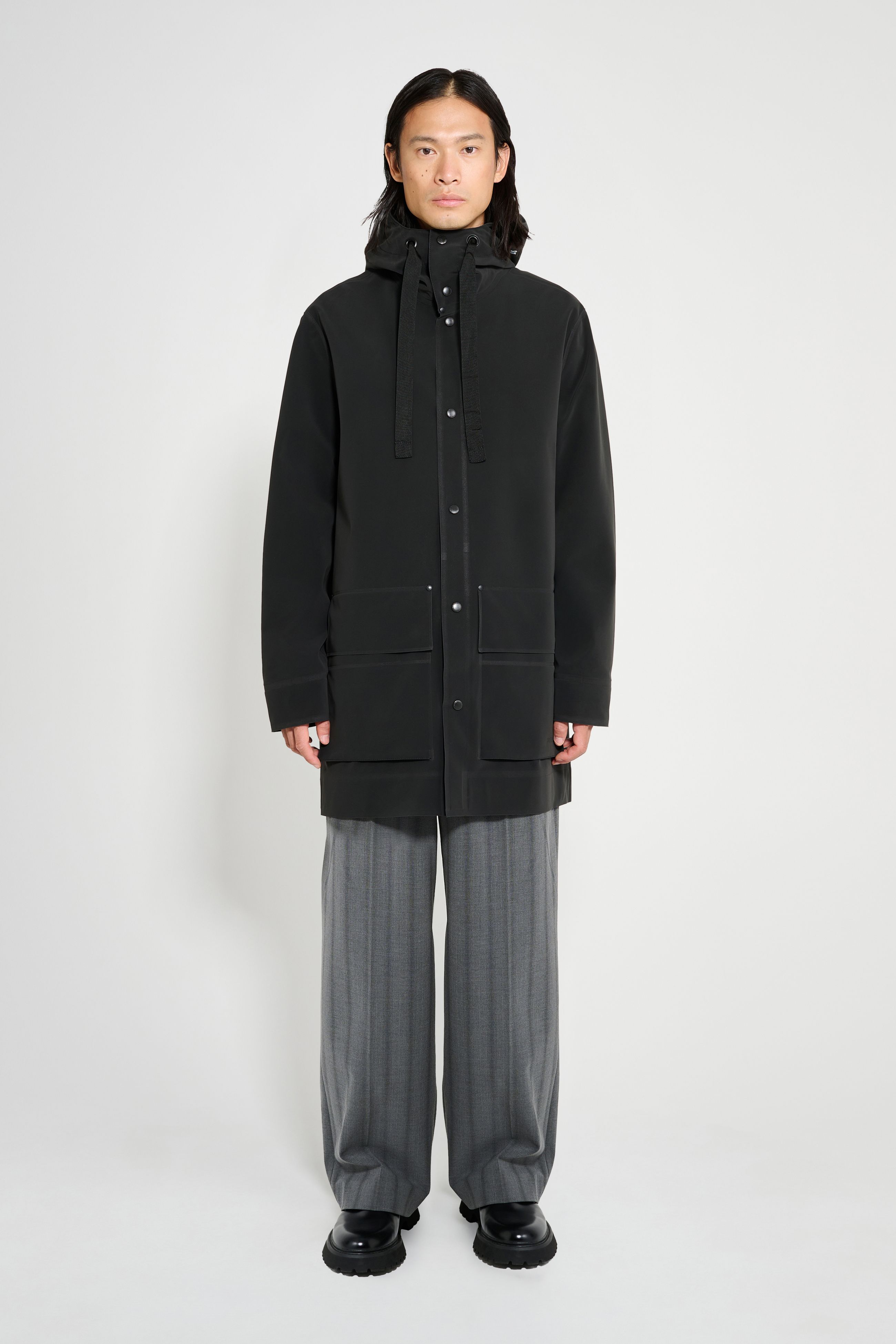 Stutterheim Stockholm 15 Raincoat In Black