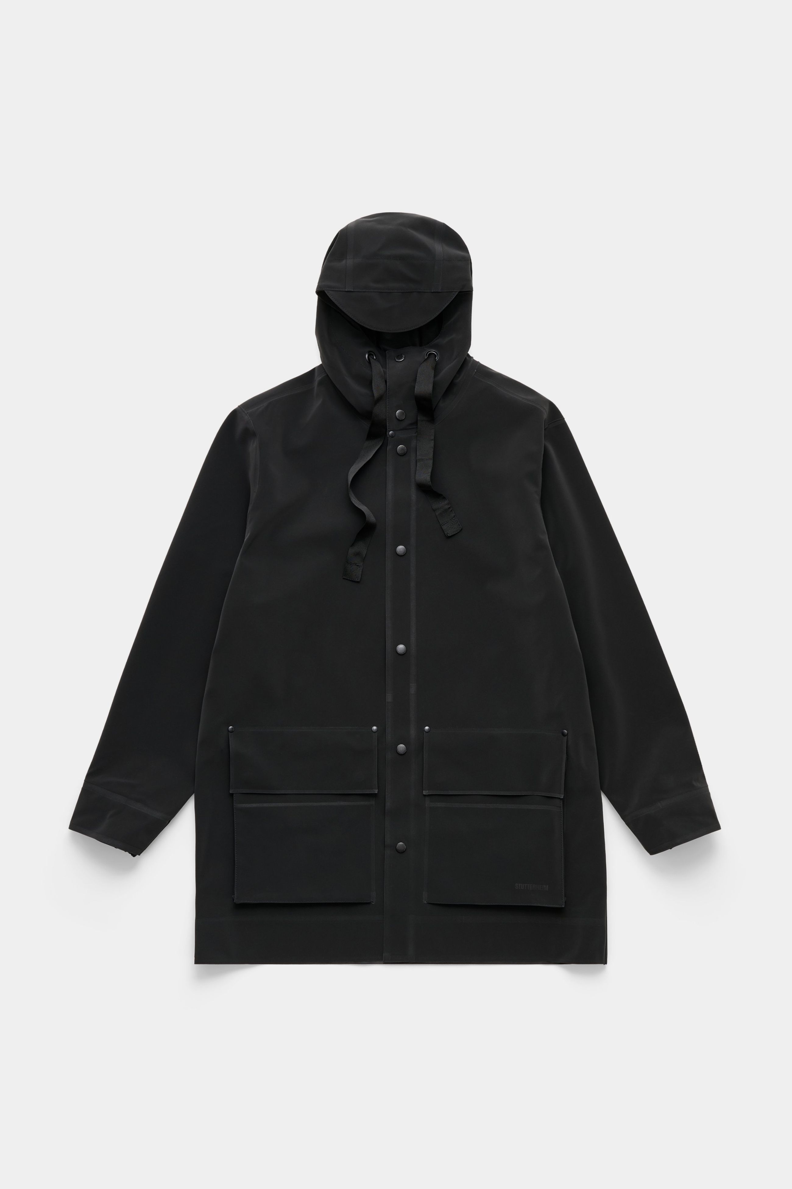 Stutterheim Stockholm 15 Raincoat In Black