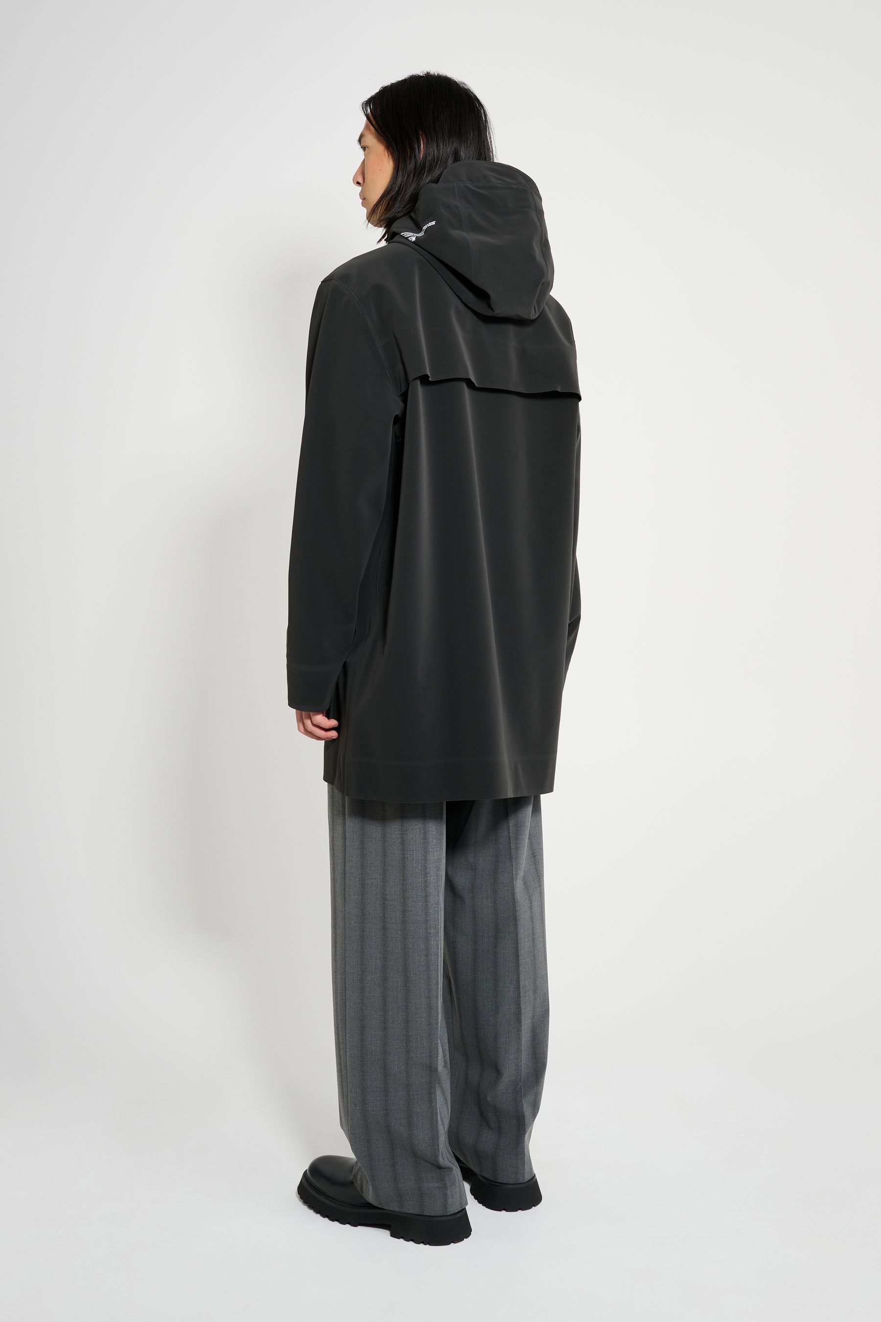 stutterheim stockholm 15 raincoat black men jackets
