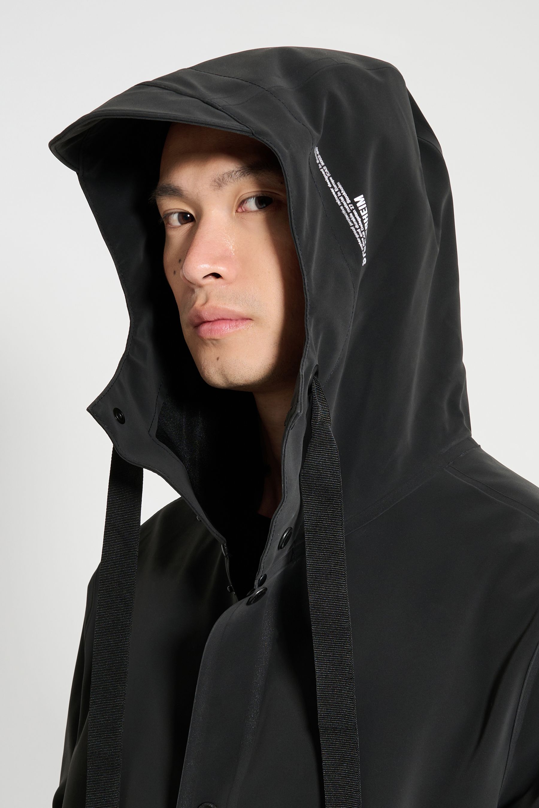 stutterheim stockholm 15 raincoat black men jackets