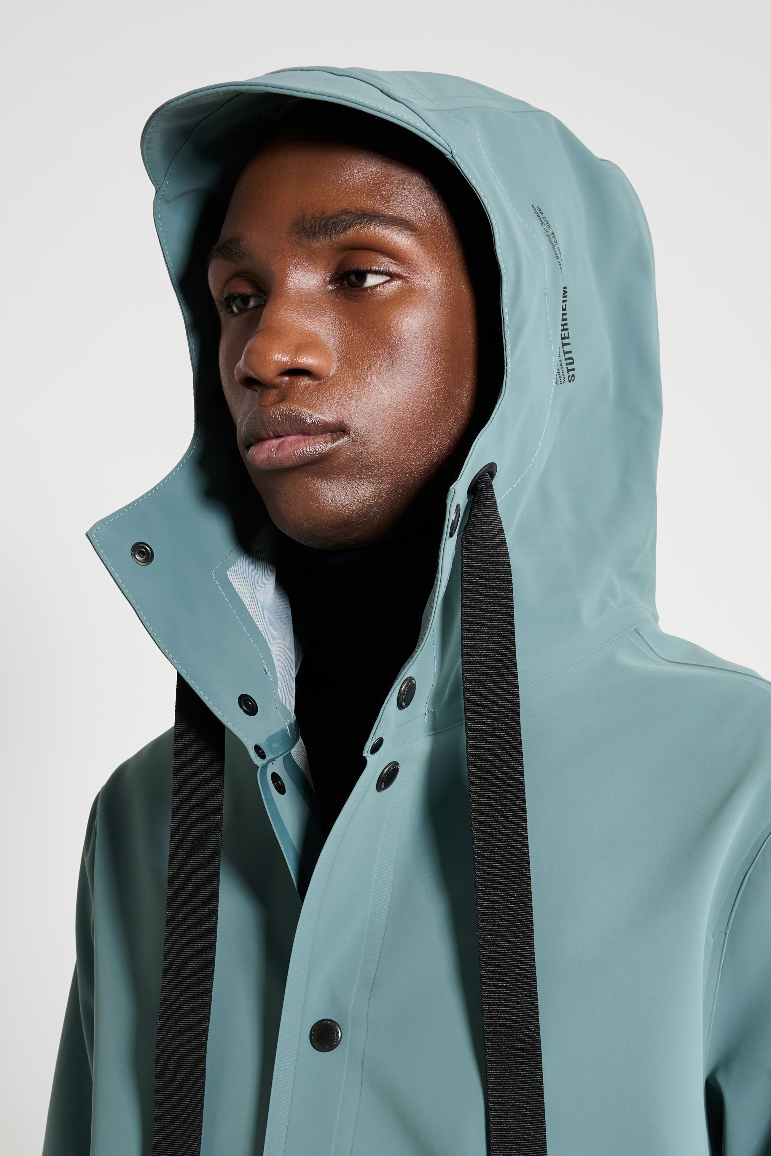 Stutterheim Stockholm 15 Raincoat In Gray