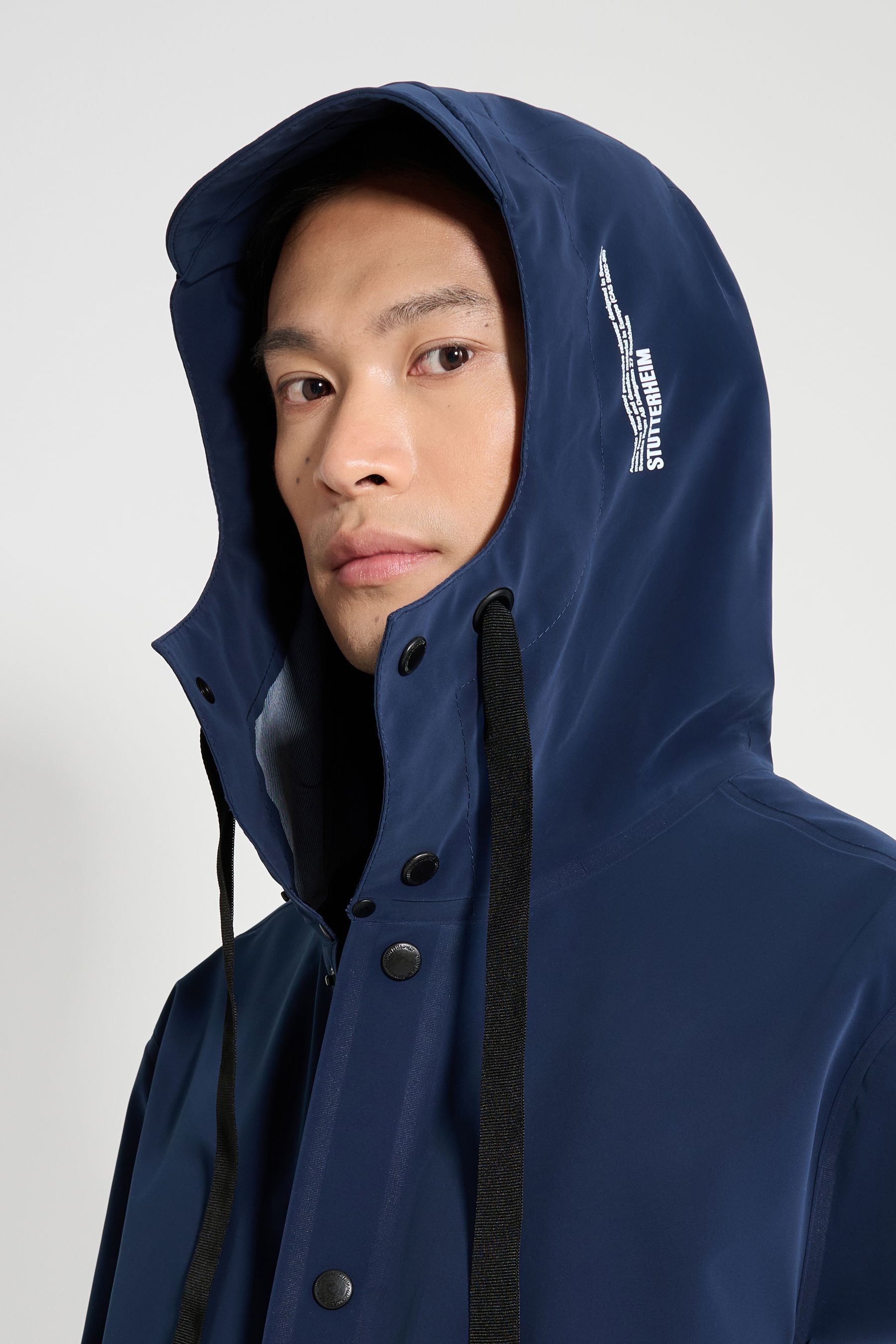 stutterheim stockholm 15 raincoat navy men jackets raincoats