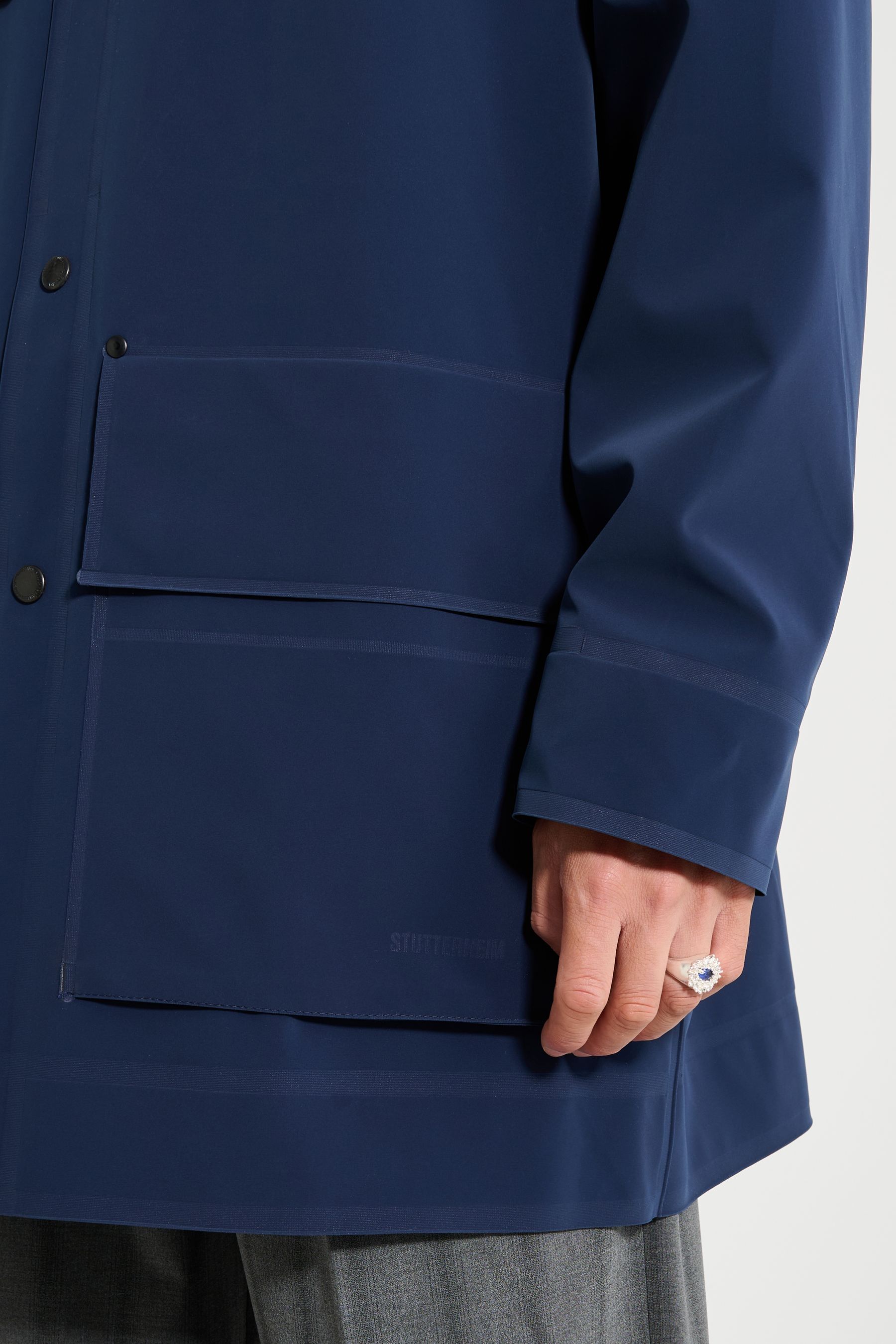 stutterheim stockholm 15 raincoat navy men jackets raincoats