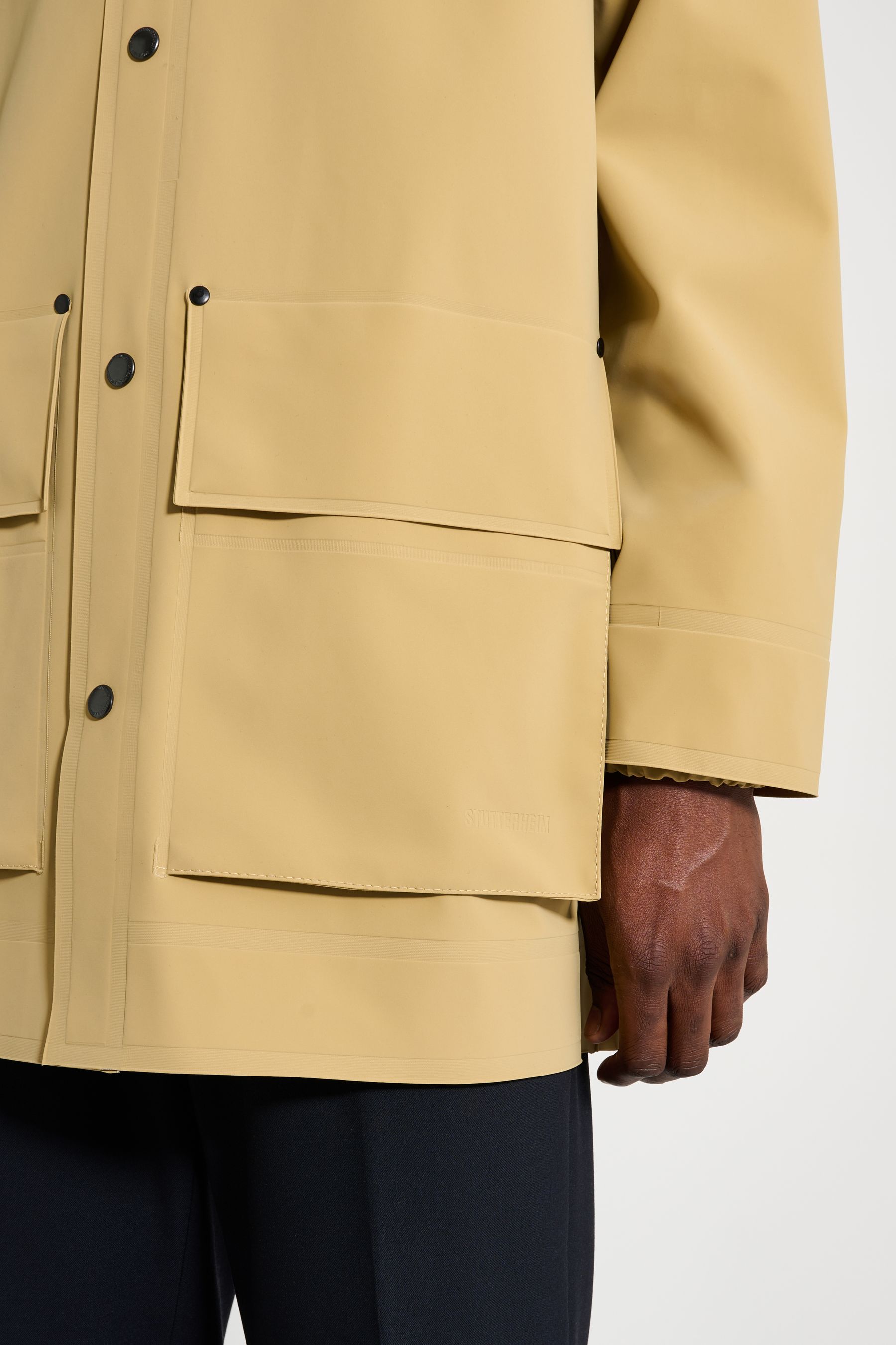 stutterheim stockholm 15 raincoat sand men jackets