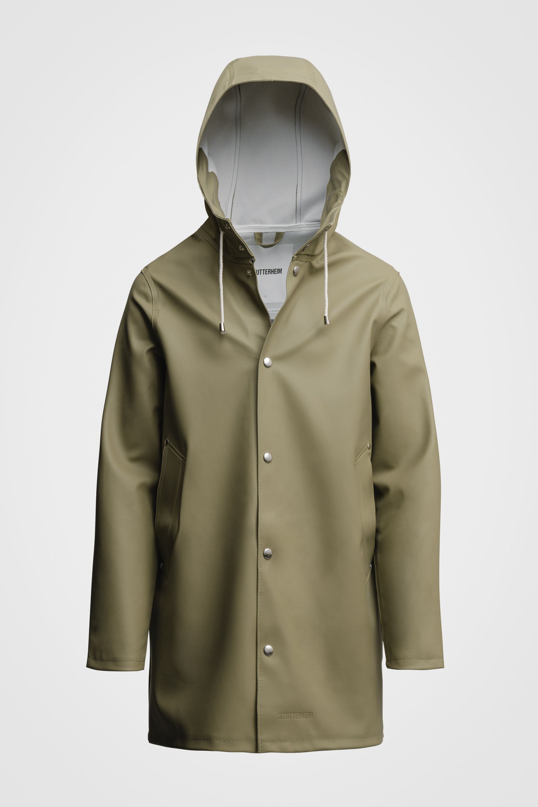 stutterheim stockholm raincoat aloe men jackets raincoats