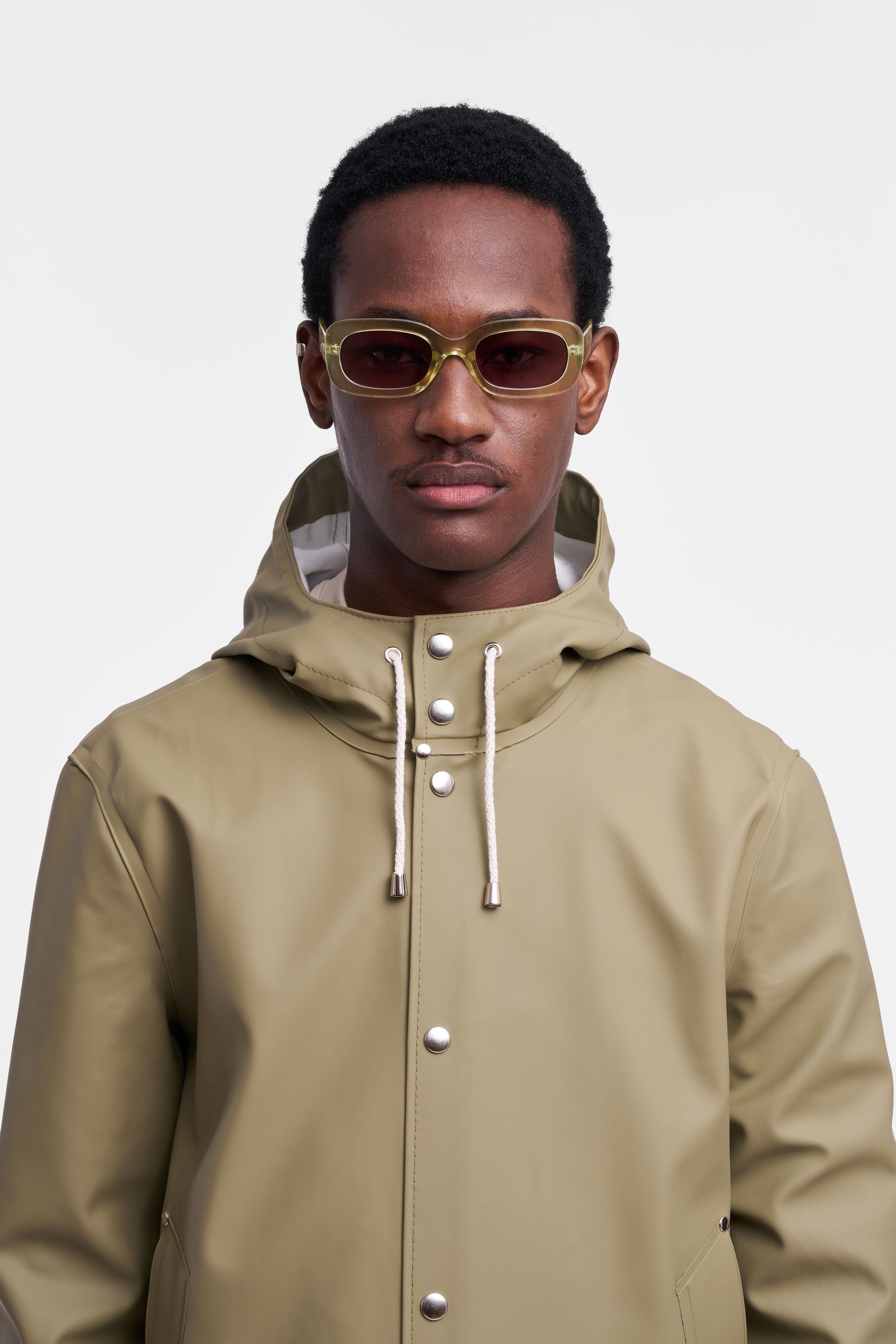 stutterheim stockholm raincoat aloe men jackets raincoats