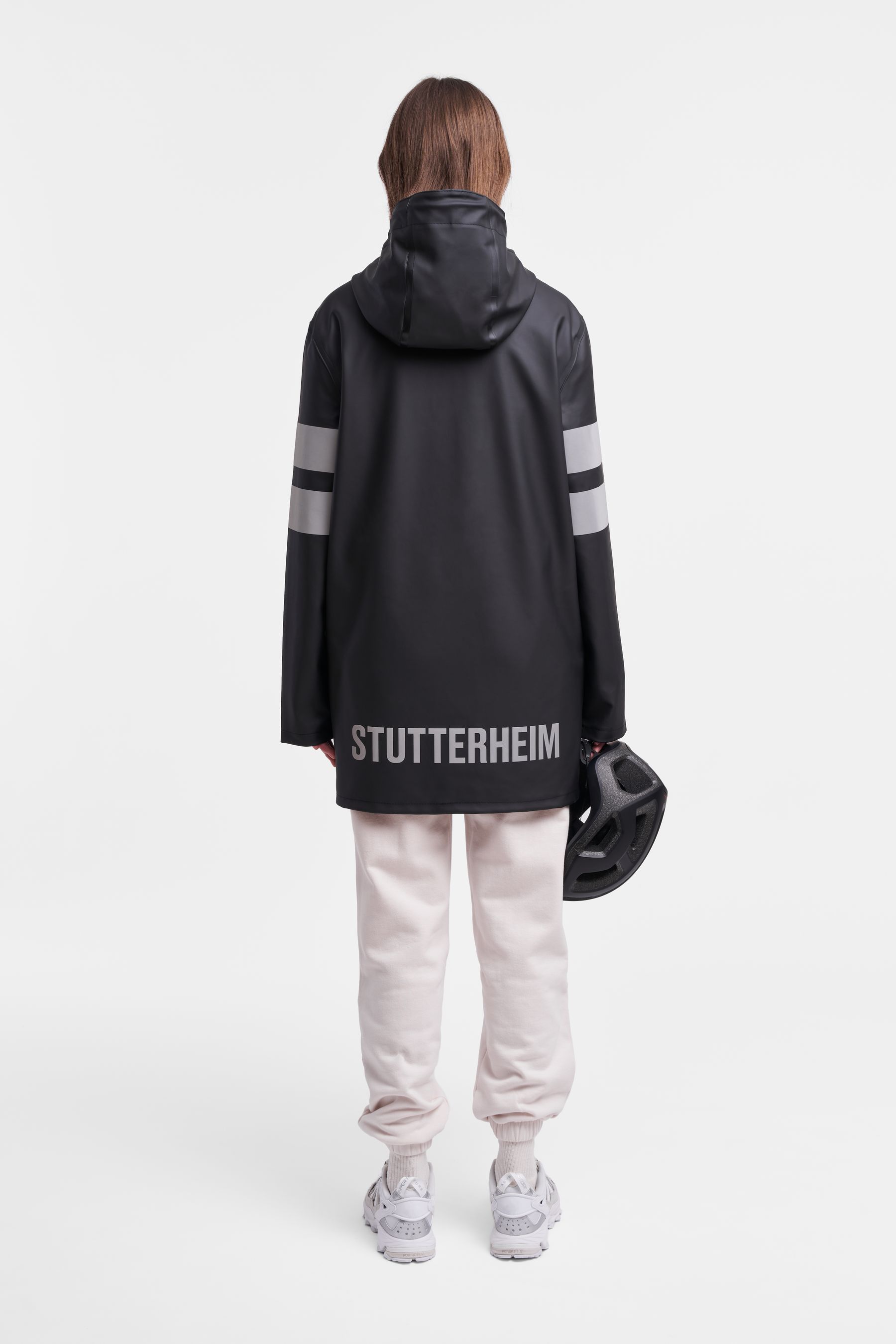 stutterheim stockholm bike raincoat black men jackets raincoats