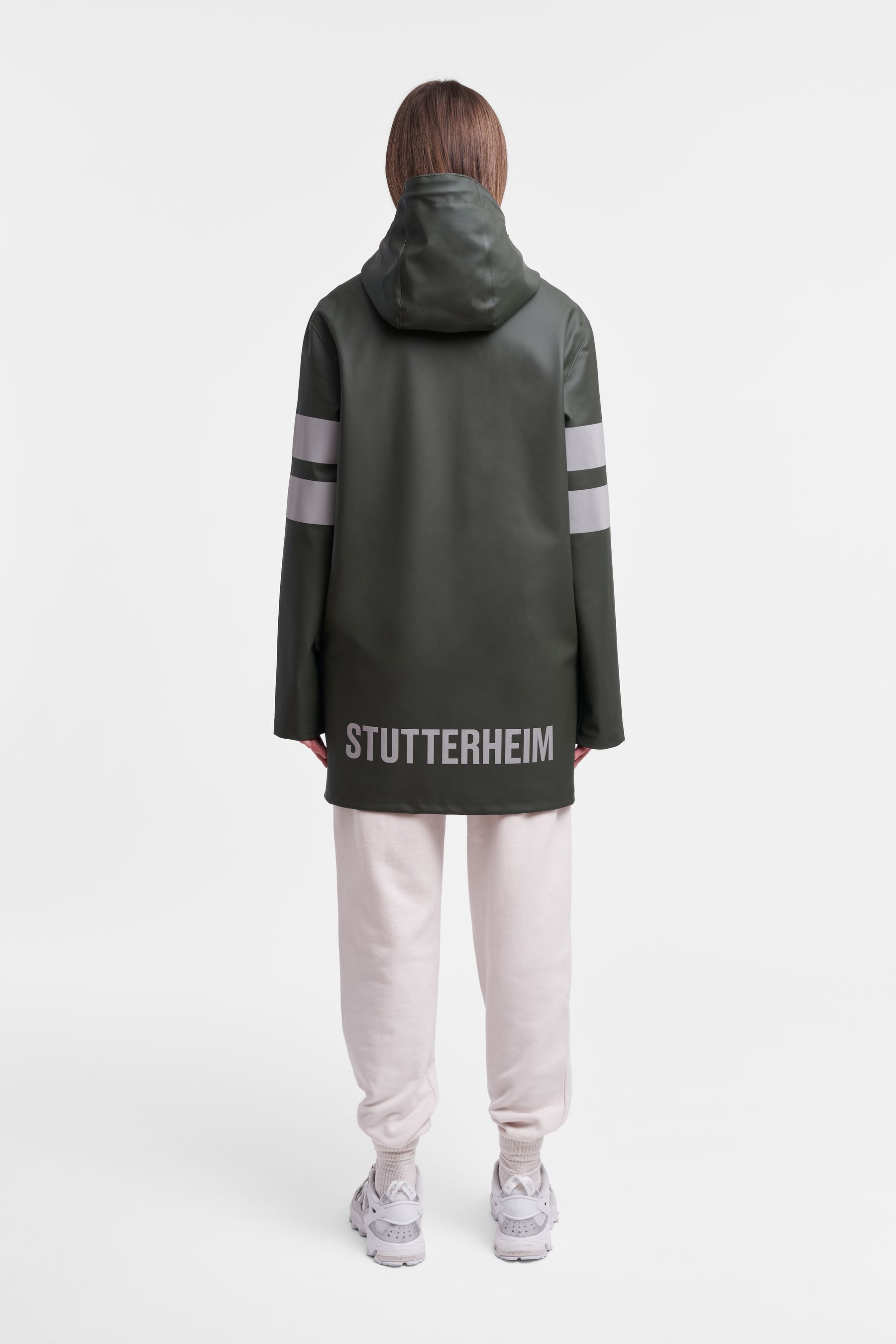 stutterheim stockholm bike raincoat green men jackets raincoats