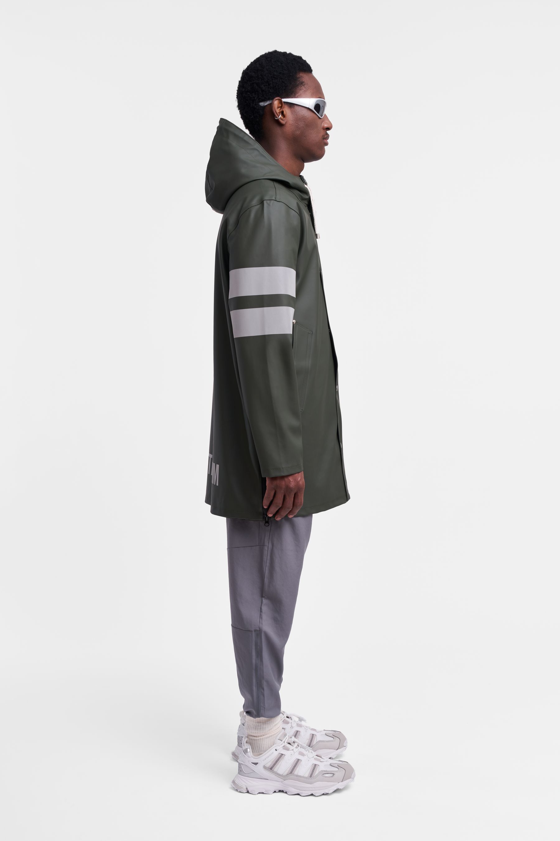 stutterheim stockholm bike raincoat green men jackets raincoats