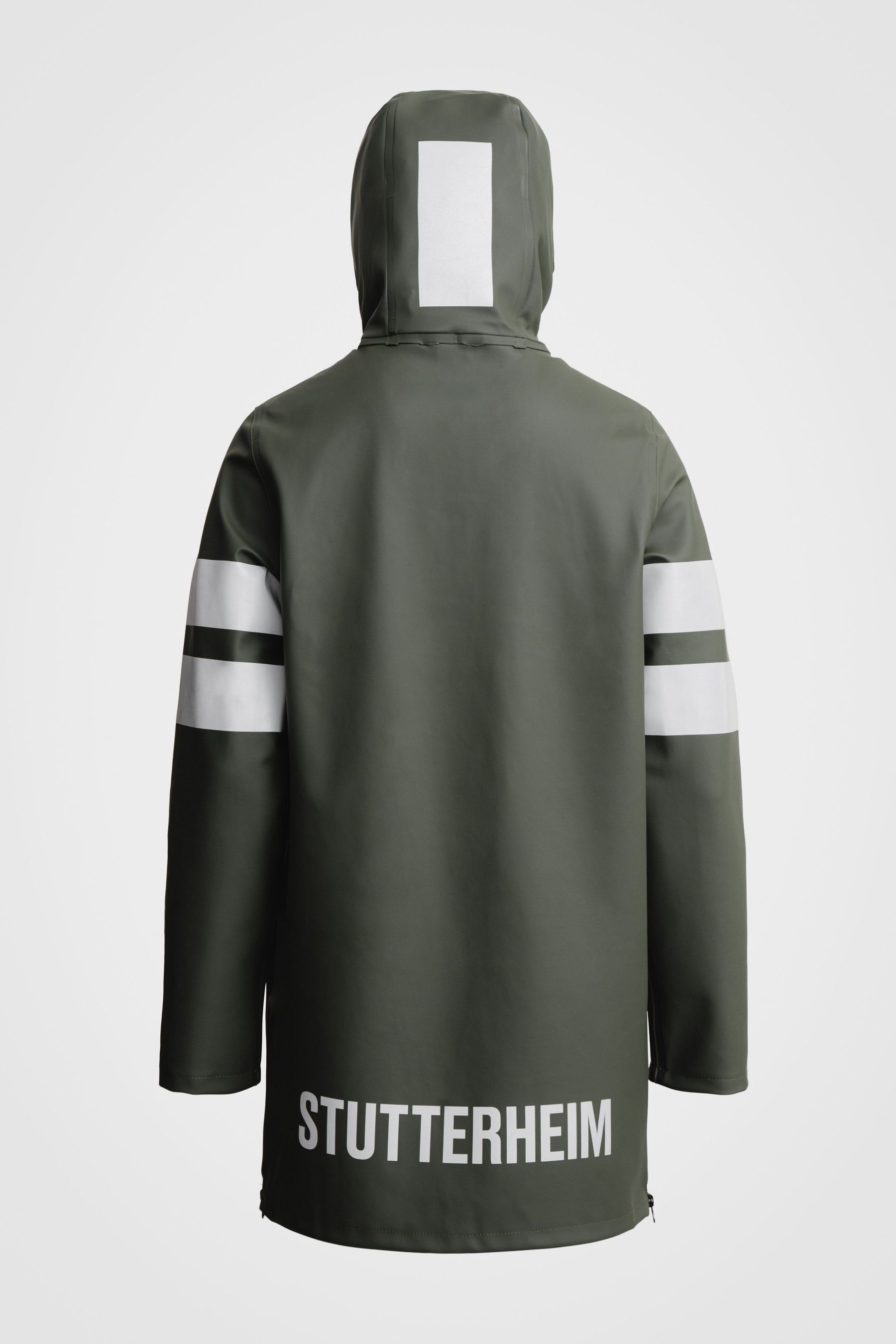 stutterheim stockholm bike raincoat green men jackets raincoats