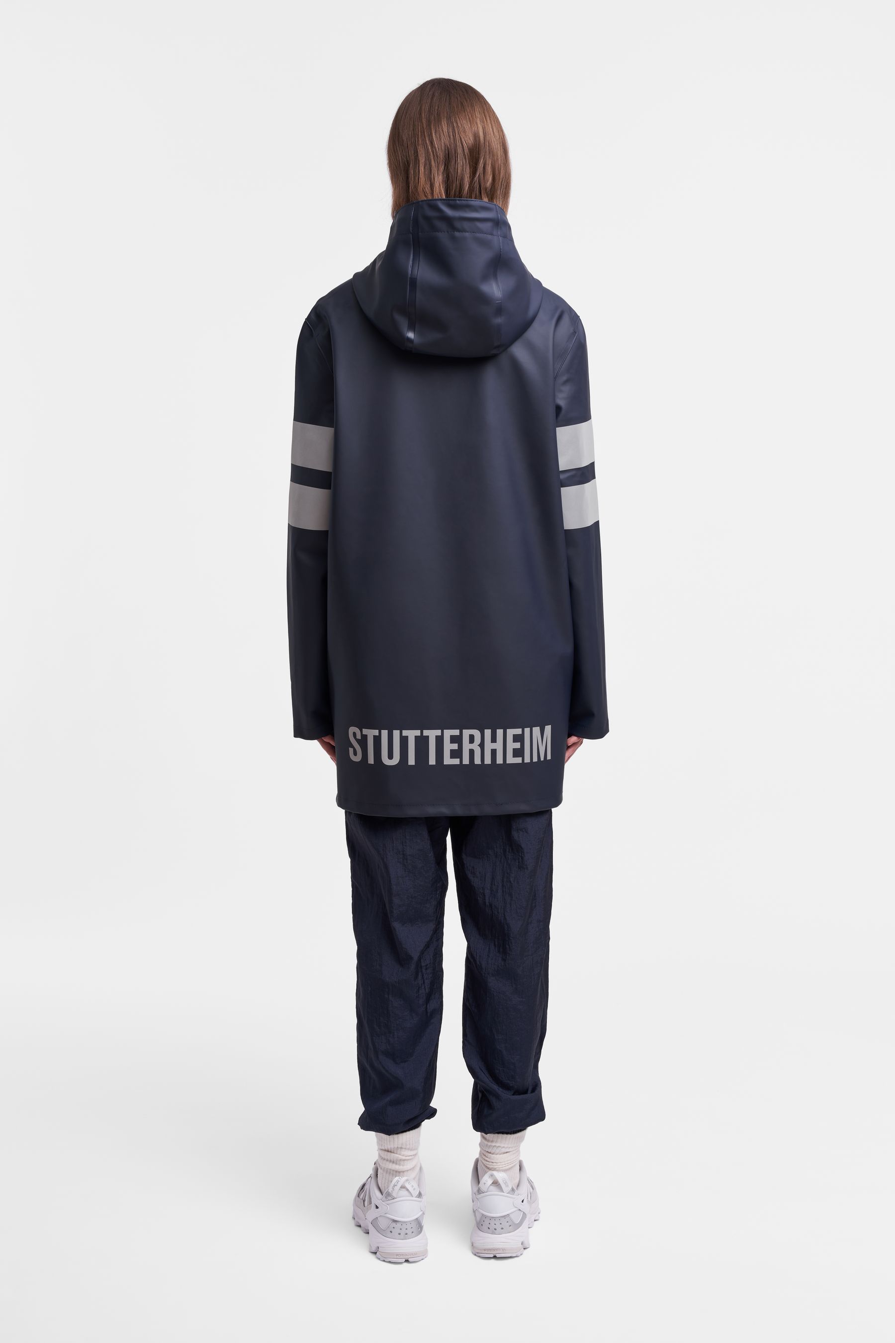 stutterheim stockholm bike raincoat navy men jackets raincoats