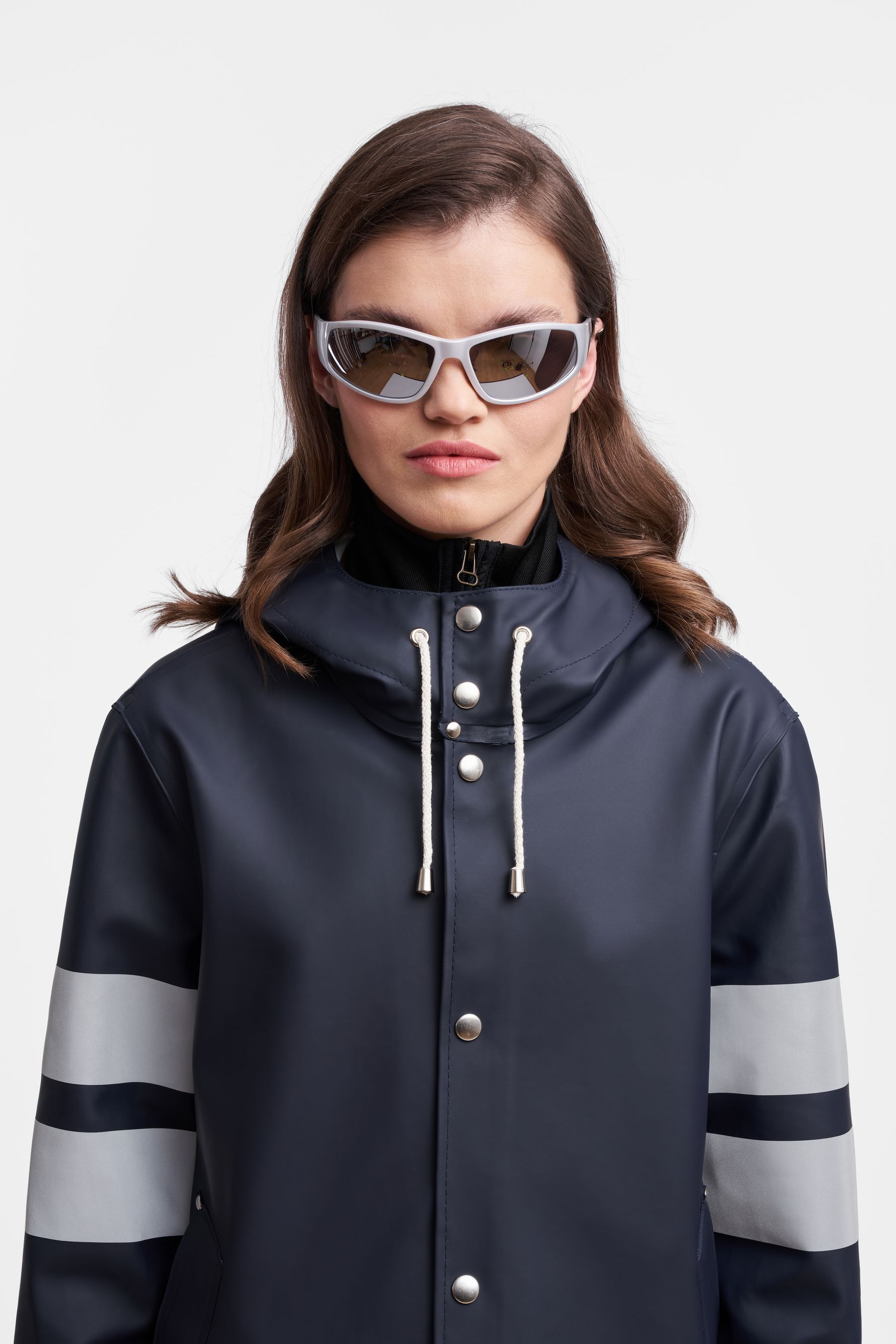 stutterheim stockholm bike raincoat navy men jackets raincoats