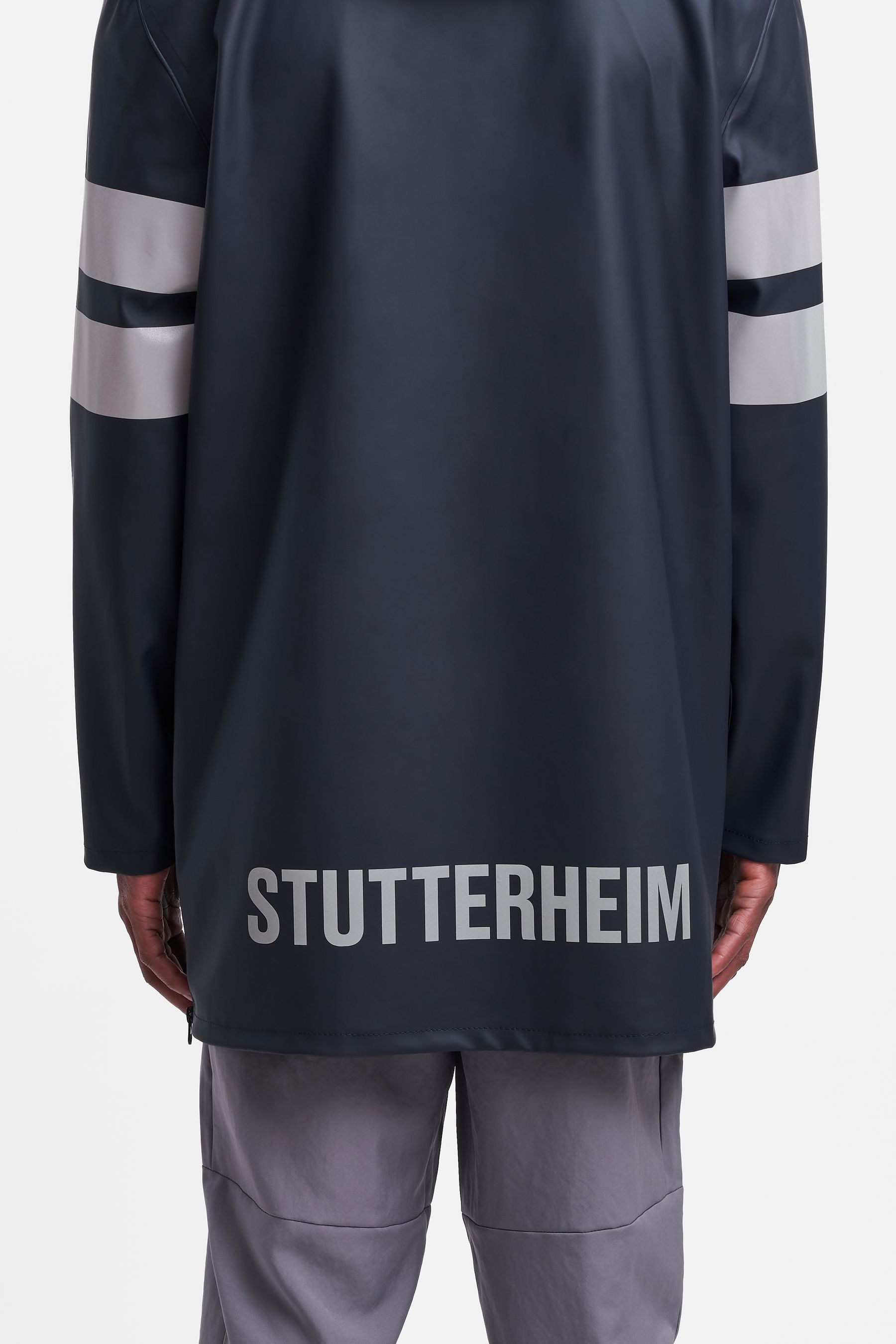 stutterheim stockholm bike raincoat navy men jackets raincoats