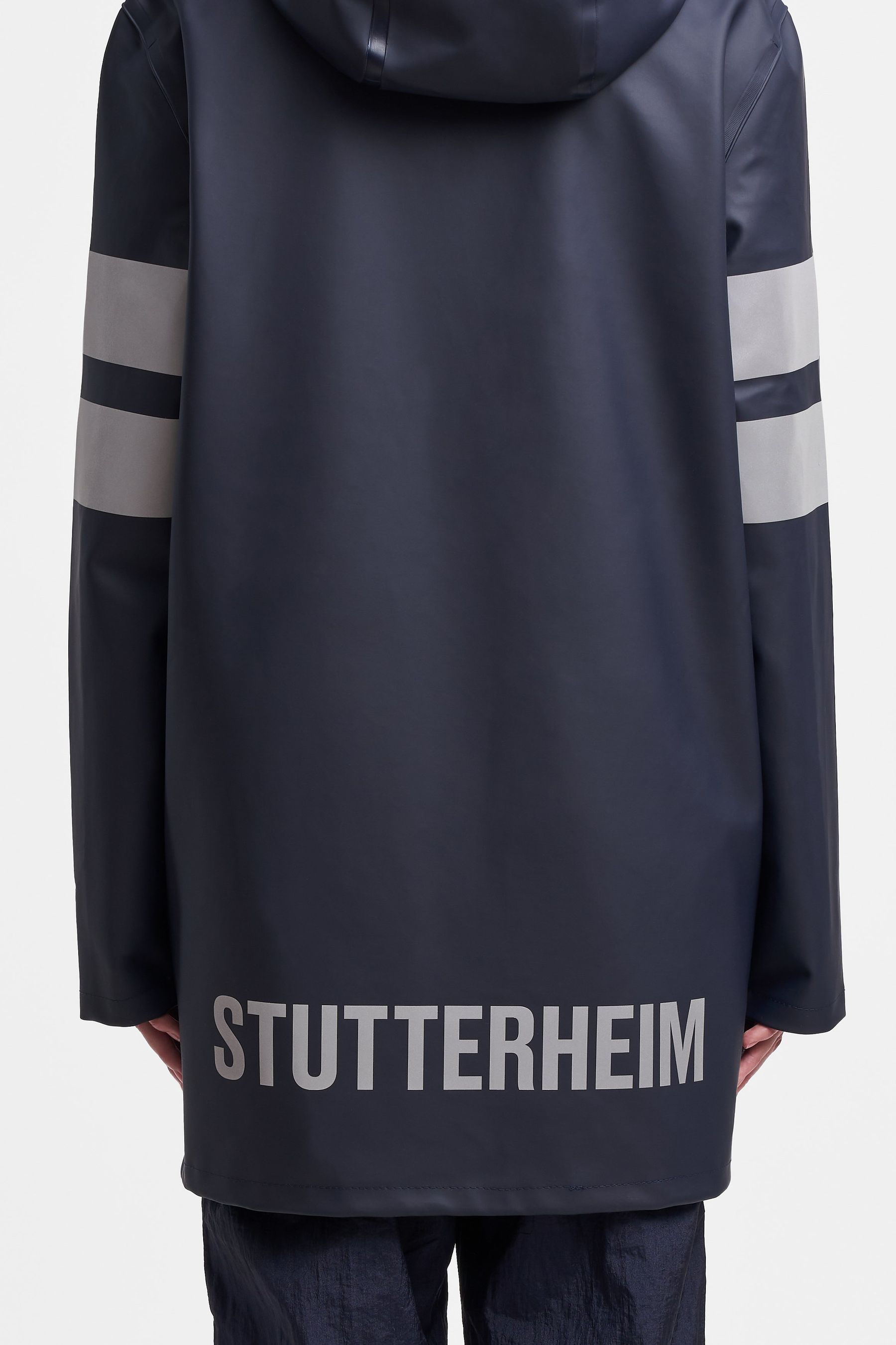 stutterheim stockholm bike raincoat navy men jackets raincoats